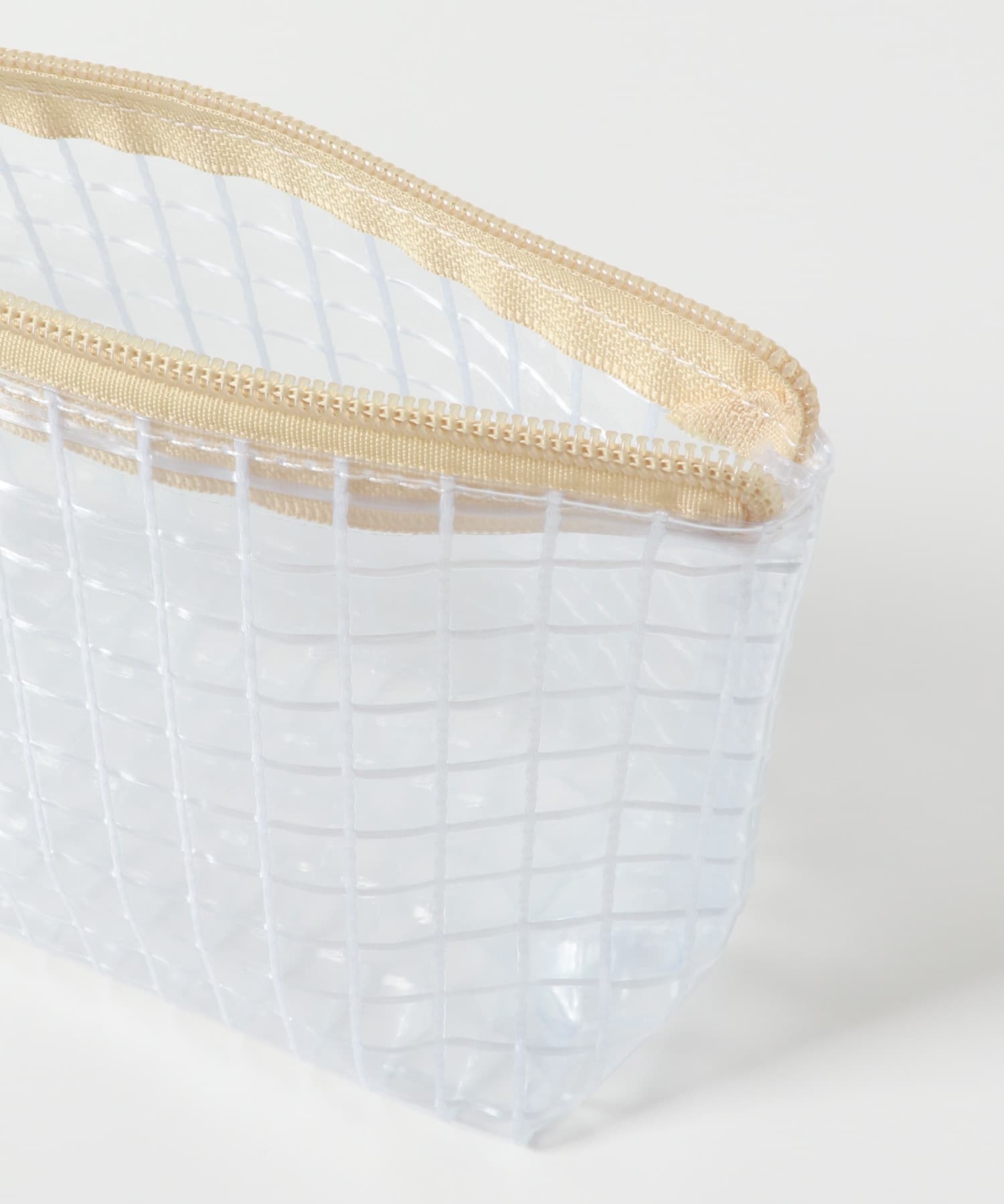 TINY GARDEN PRODUCTS　マルチユースクリアポーチ M BEIGE M