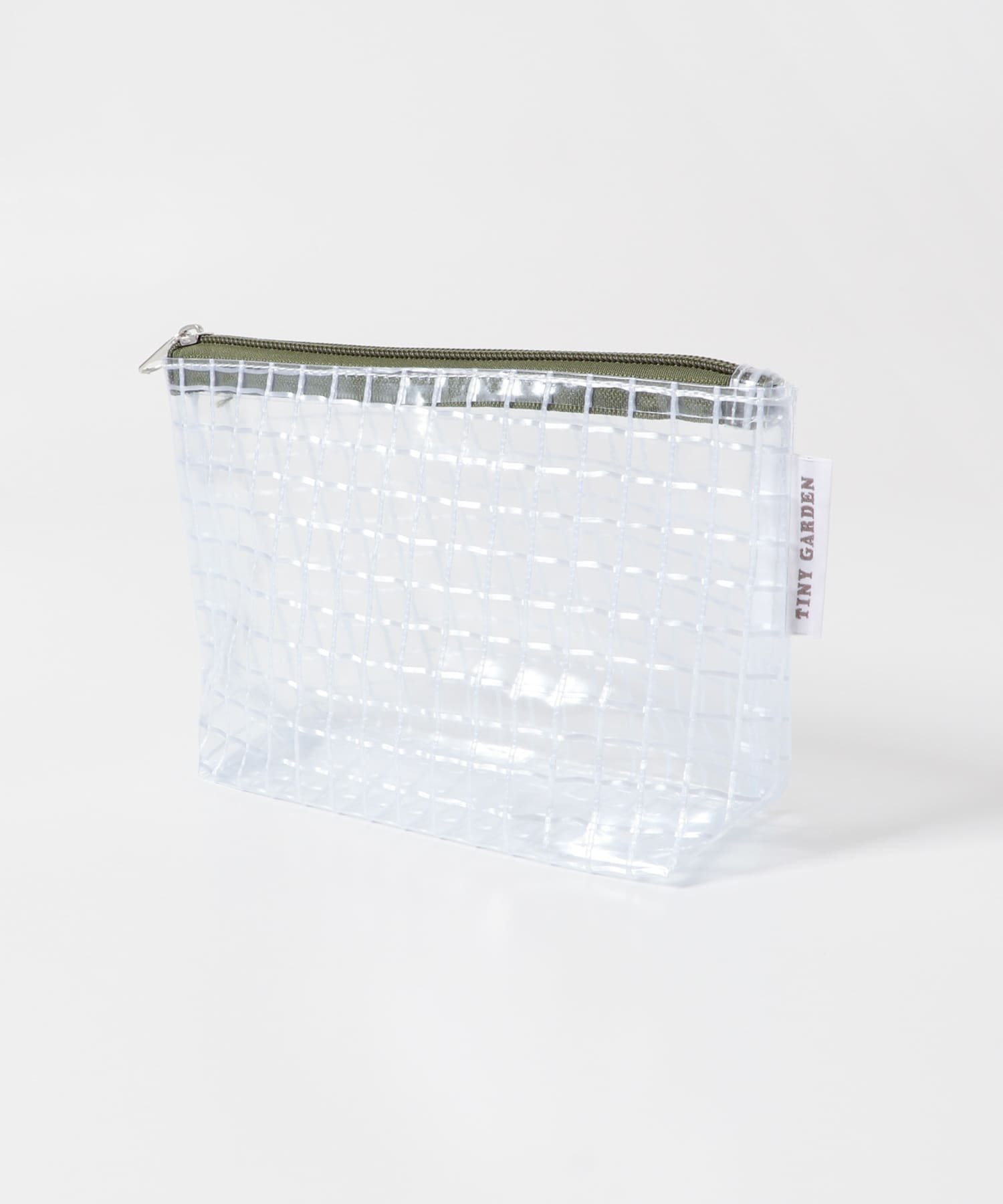 TINY GARDEN PRODUCTS　マルチユースクリアポーチ M KHAKI M