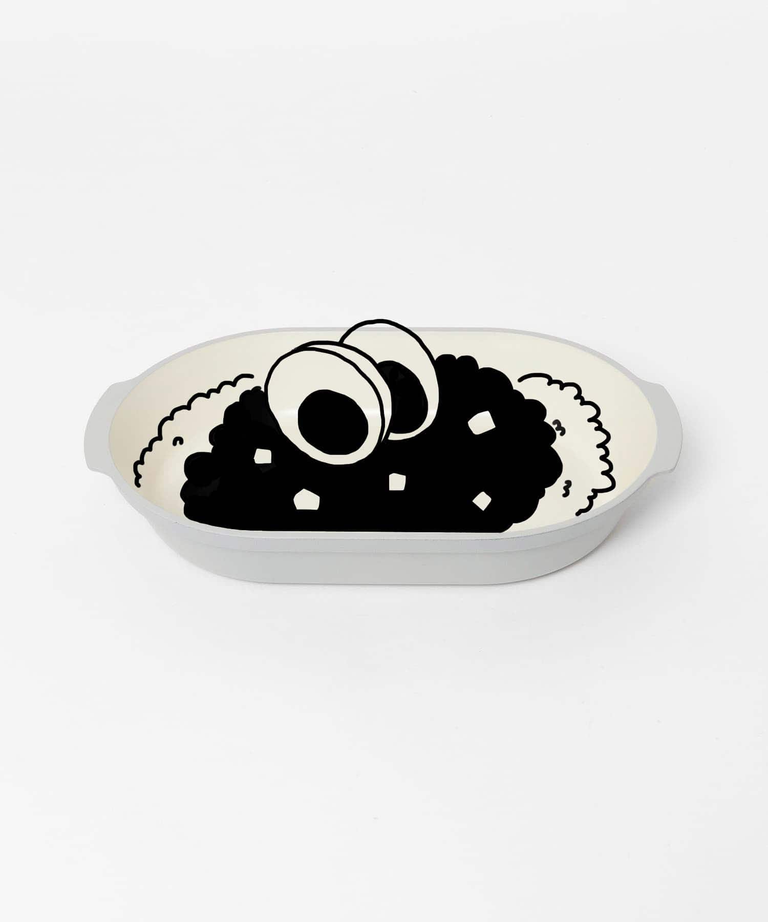 TINY GARDEN PRODUCTS　ピクニックオーバルボウルダイ GRAY one