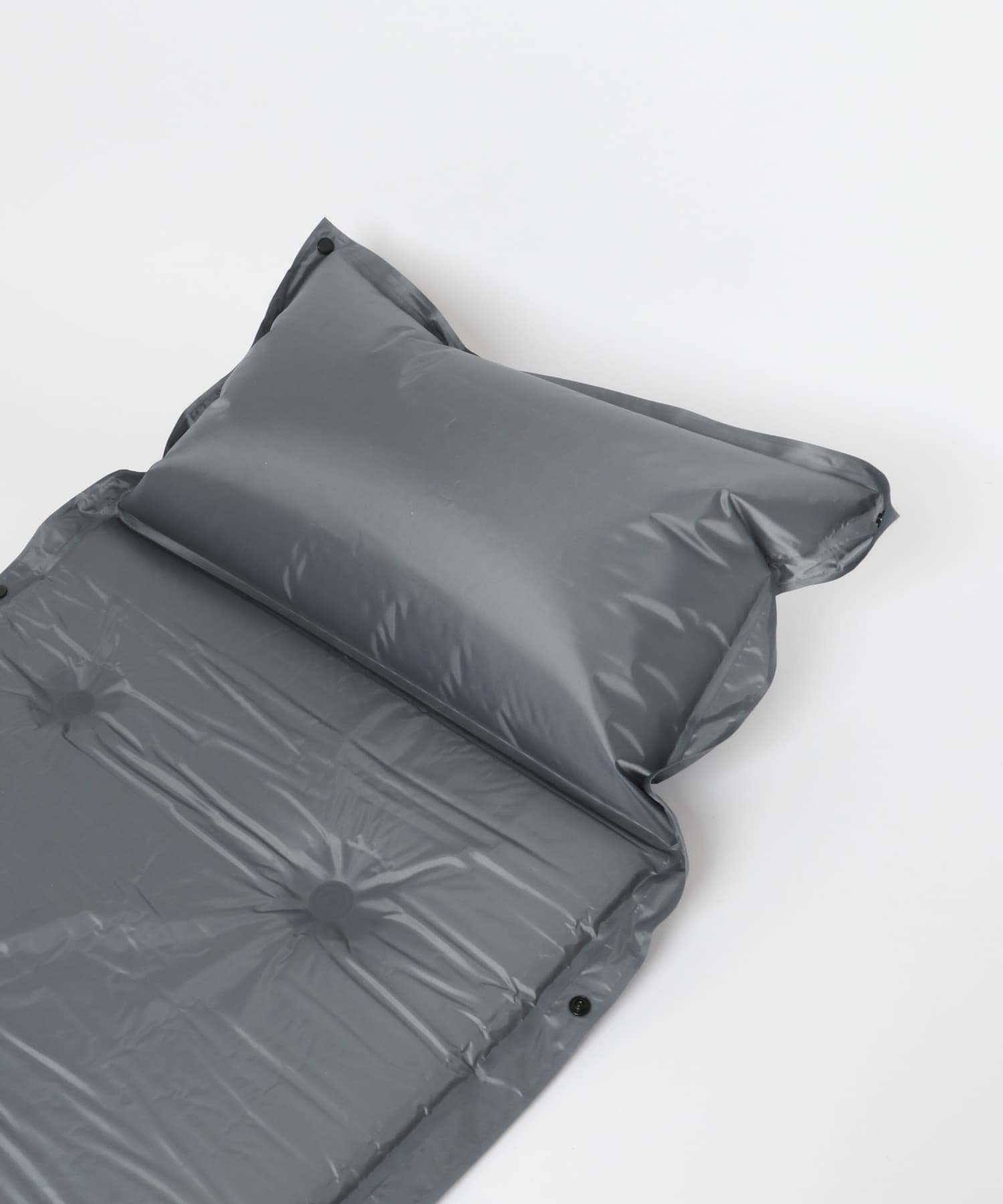 床上手さん　ざあーす　マットグレー TINY GARDEN PRODUCTS ピロー付きエアマットレス(one GRAY