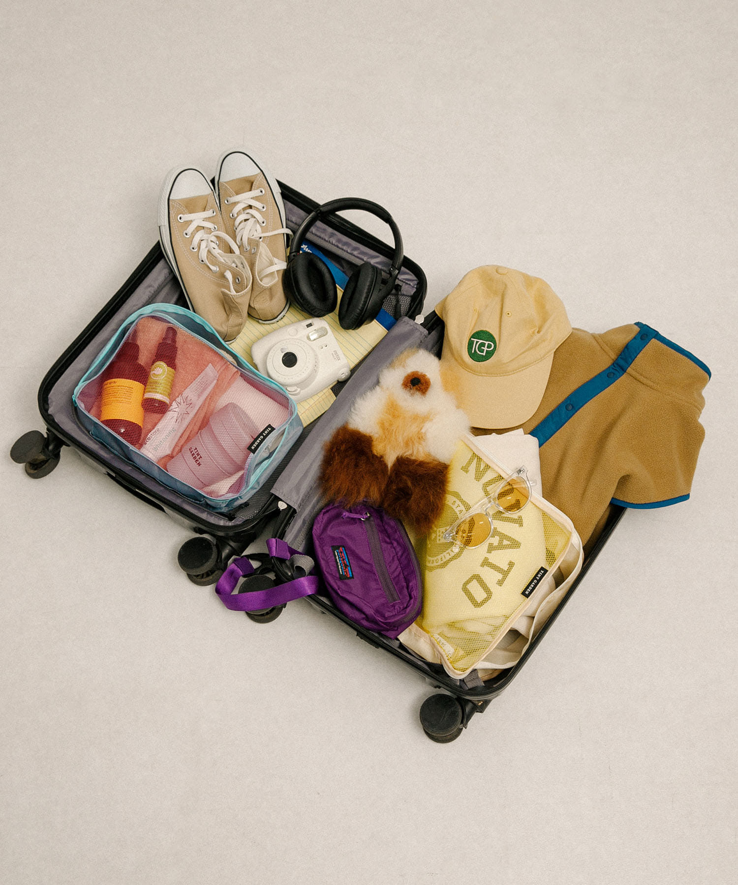 TINY GARDEN PRODUCTS　トラベルポーチ 6Pセット GRAY one