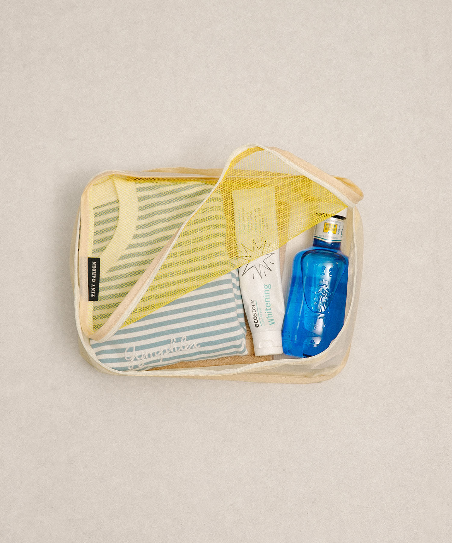 TINY GARDEN PRODUCTS　トラベルポーチ 6Pセット BEIGE one