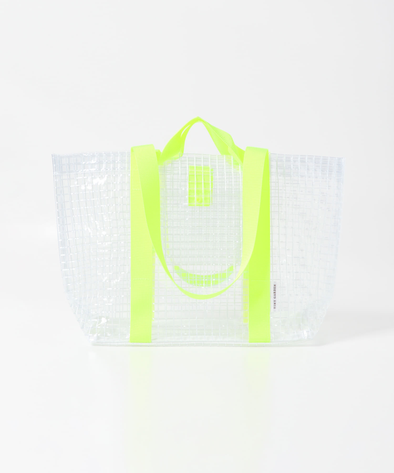 TINY GARDEN PRODUCTS　マルチユースクリアバッグ M NEONYELLOW M