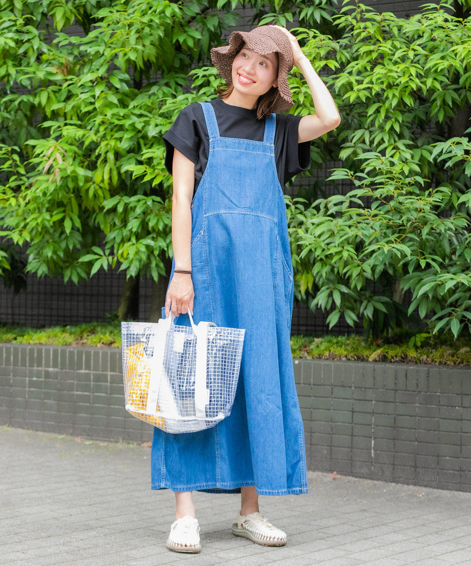 TINY GARDEN PRODUCTS　マルチユースクリアバッグ M WHITE M