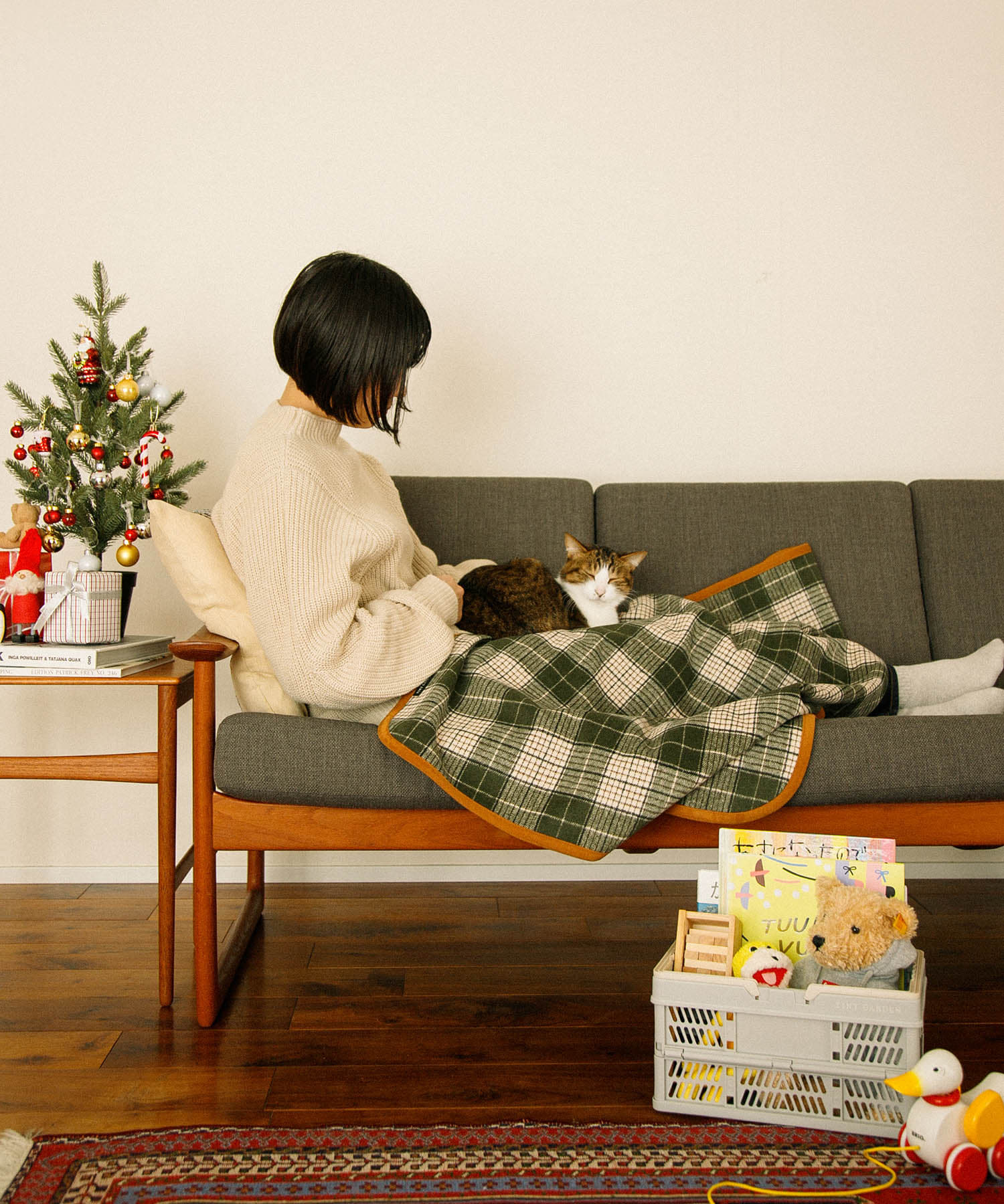 TINY GARDEN PRODUCTS　マルチユースブランケット GREEN one