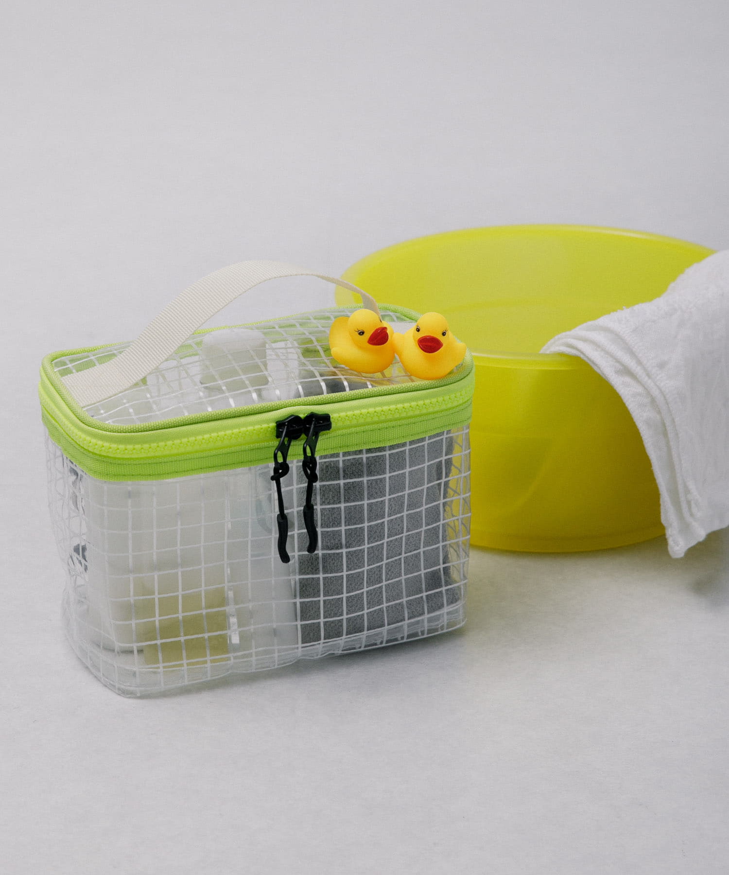 TINY GARDEN PRODUCTS　マルチユースメッシュポーチ ワイド CLEAR one