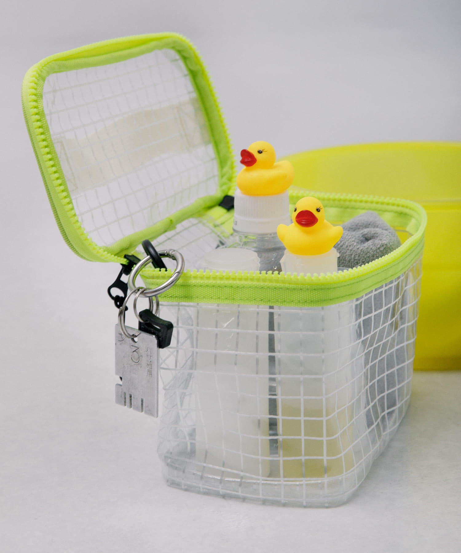 TINY GARDEN PRODUCTS　マルチユースメッシュポーチ ワイド CLEAR one