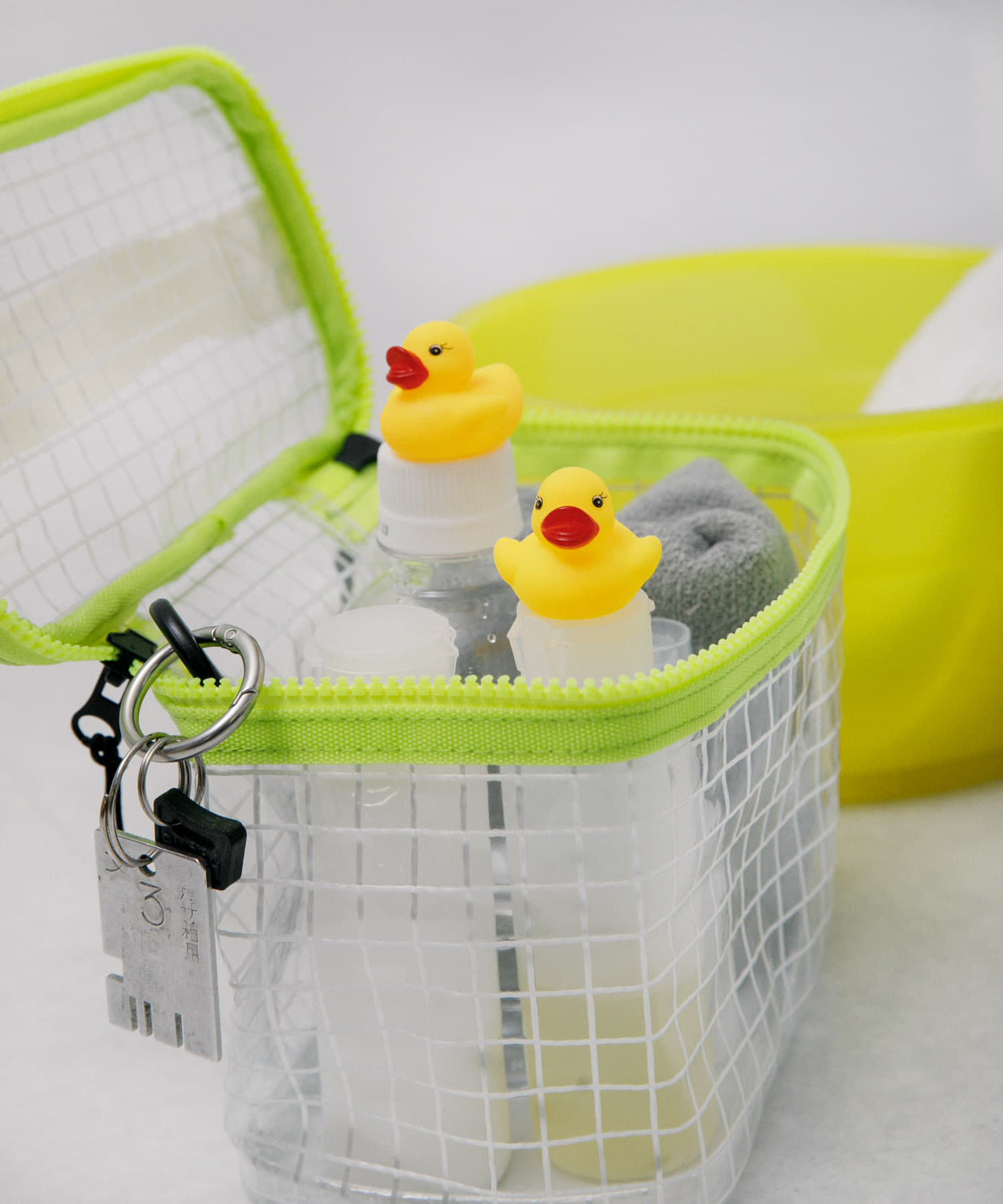 TINY GARDEN PRODUCTS　マルチユースメッシュポーチ ワイド CLEAR one