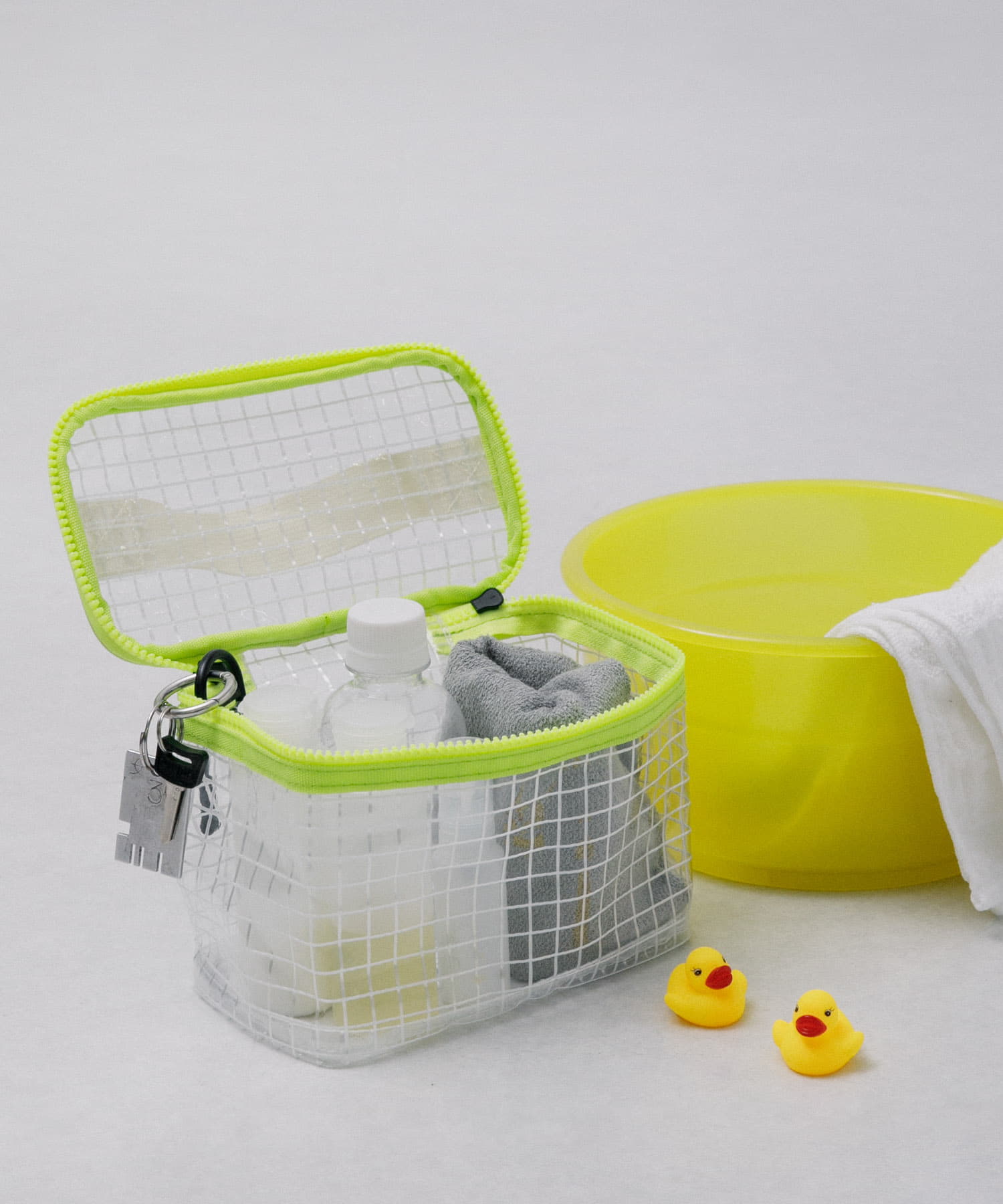 TINY GARDEN PRODUCTS　マルチユースメッシュポーチ ワイド CLEAR one
