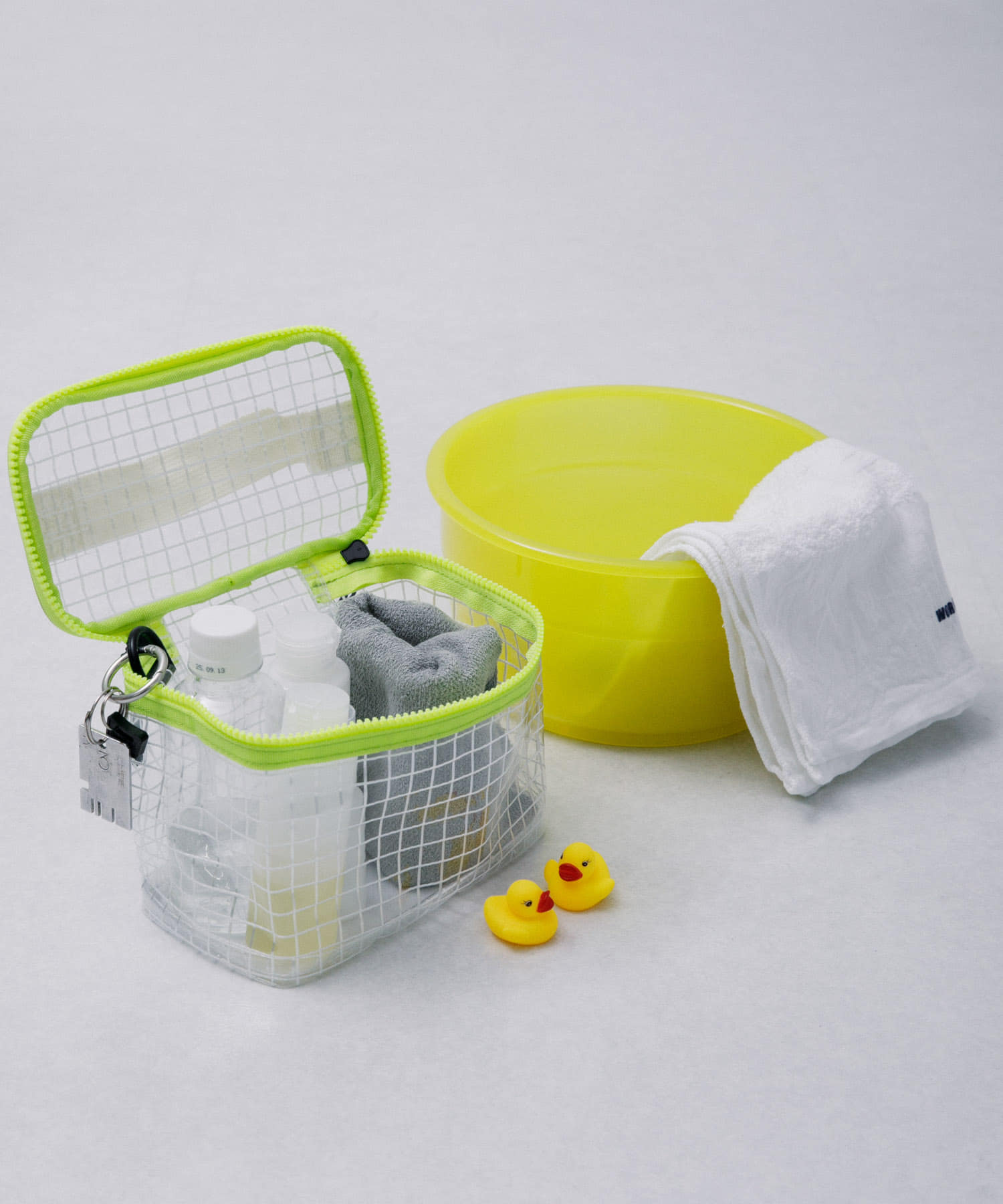 TINY GARDEN PRODUCTS　マルチユースメッシュポーチ ワイド CLEAR one