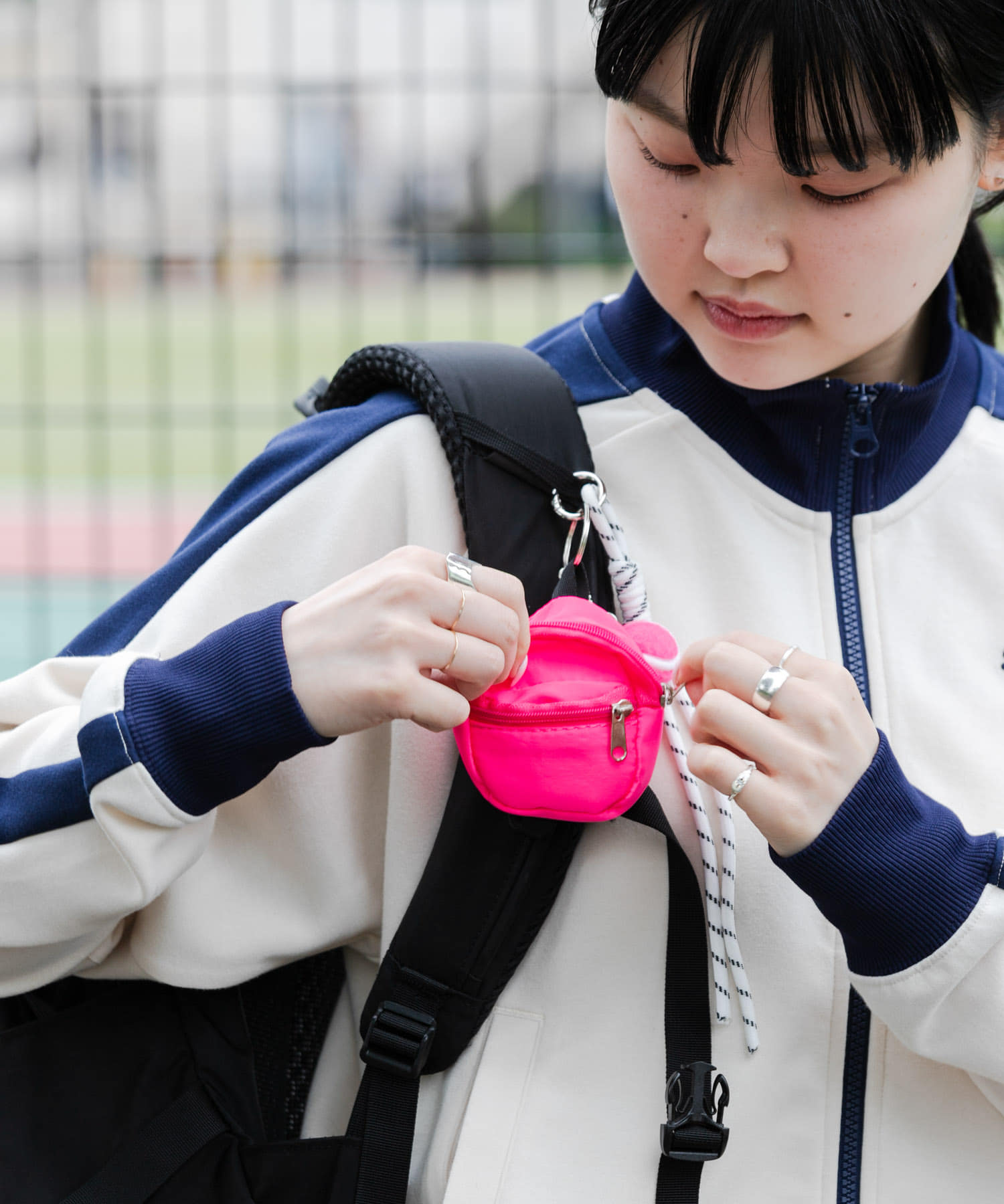 TINY GARDEN PRODUCTS　プレイコート キーホルダー PINK one