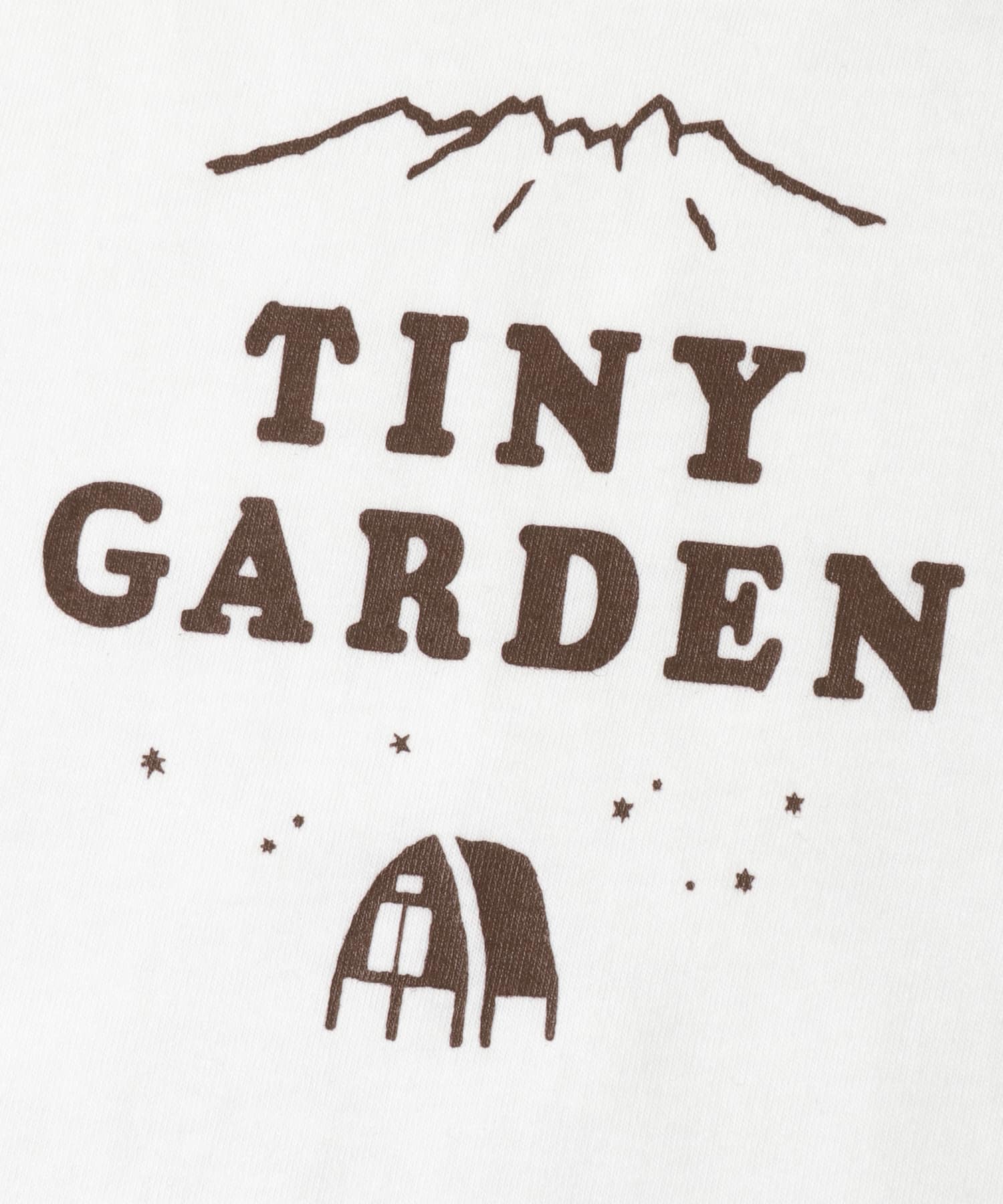 TINY GARDEN Tシャツ(KIDS) WHT/BRN 90