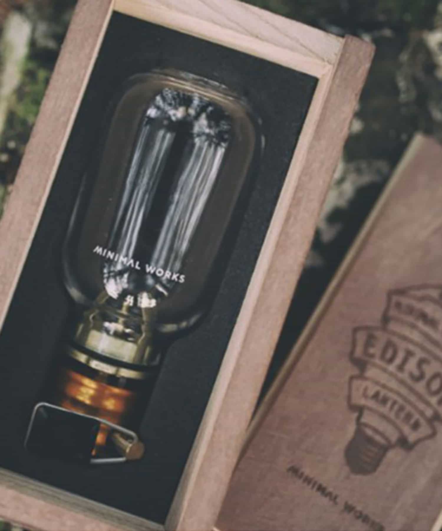 minimal works Edison Lantern(one クリア): キャンプ用品｜URBAN