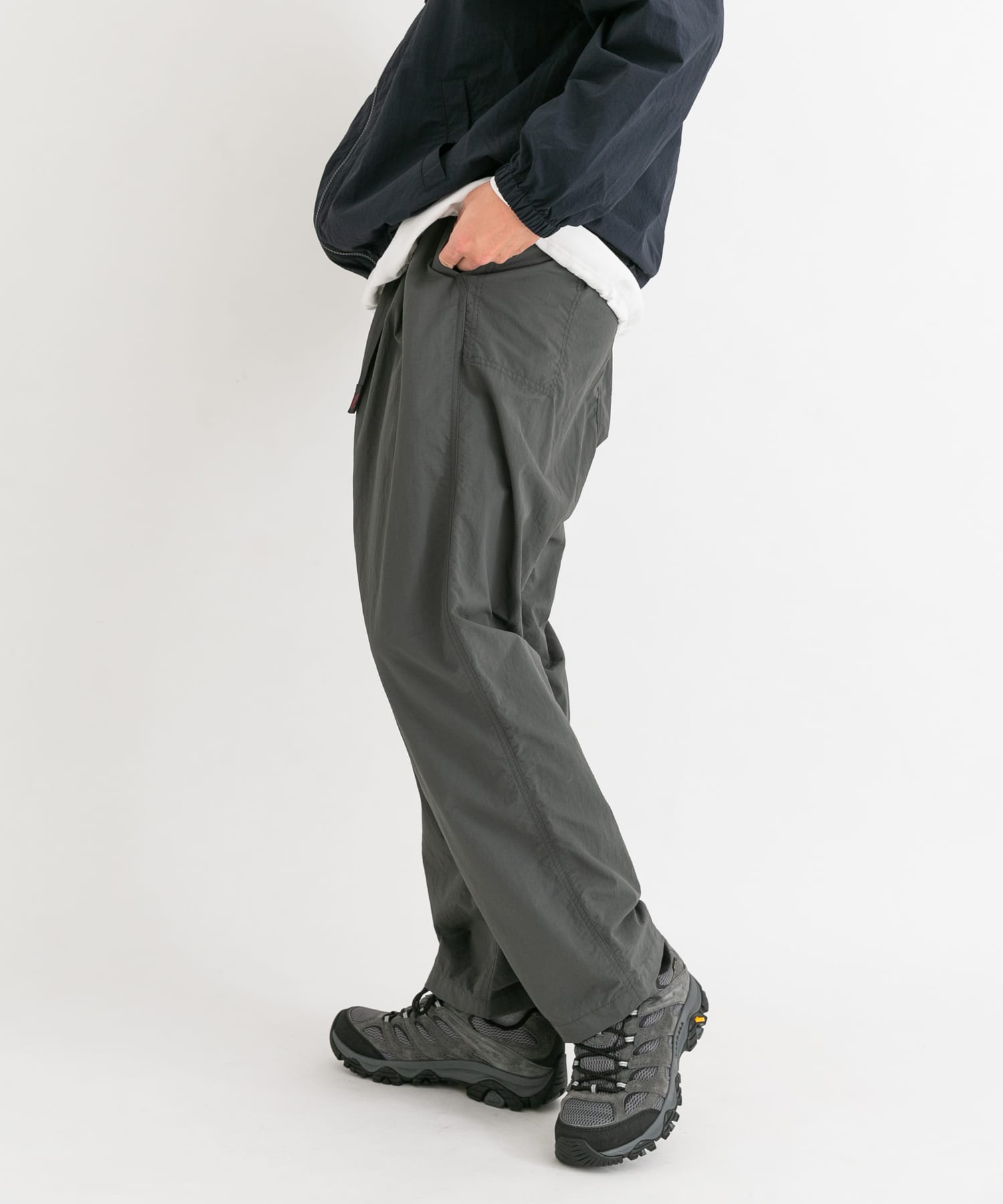 撥水』『別注』Gramicci アクティブナイロンパンツ(S BLACK