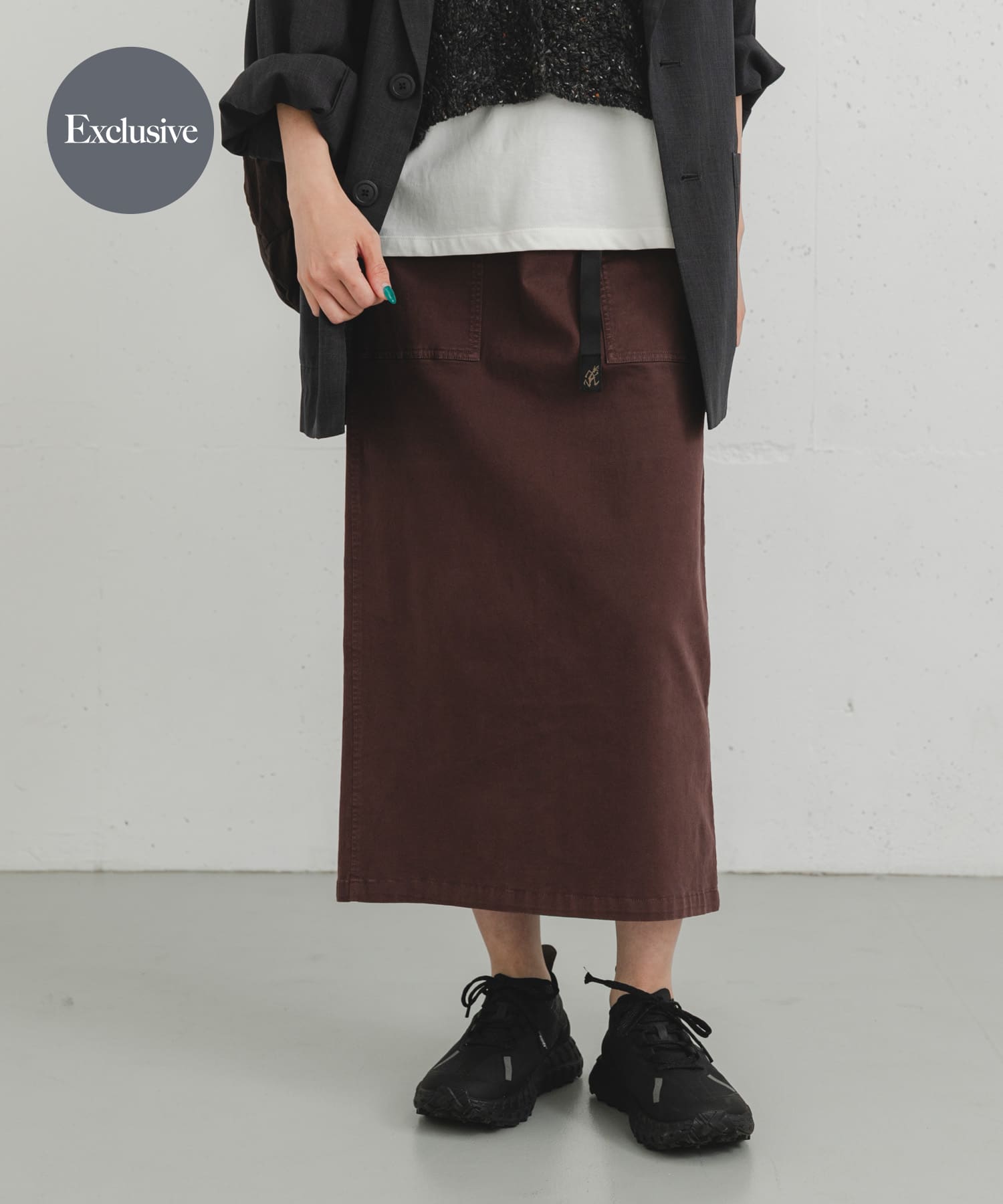 『別注』GRAMICCI　ストレッチツイルスカート