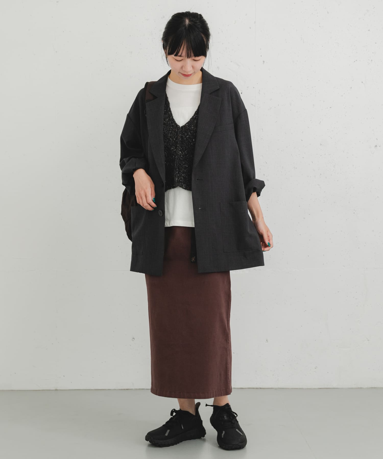 身長：161cm サイズ：one