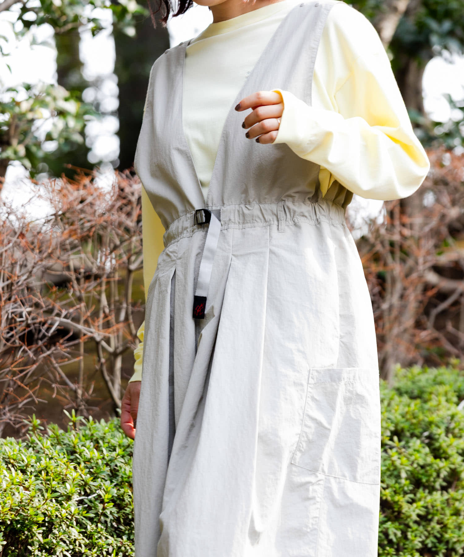 別注』『撥水/2WAY仕様』Gramicci アクティブナイロンサロペット(one