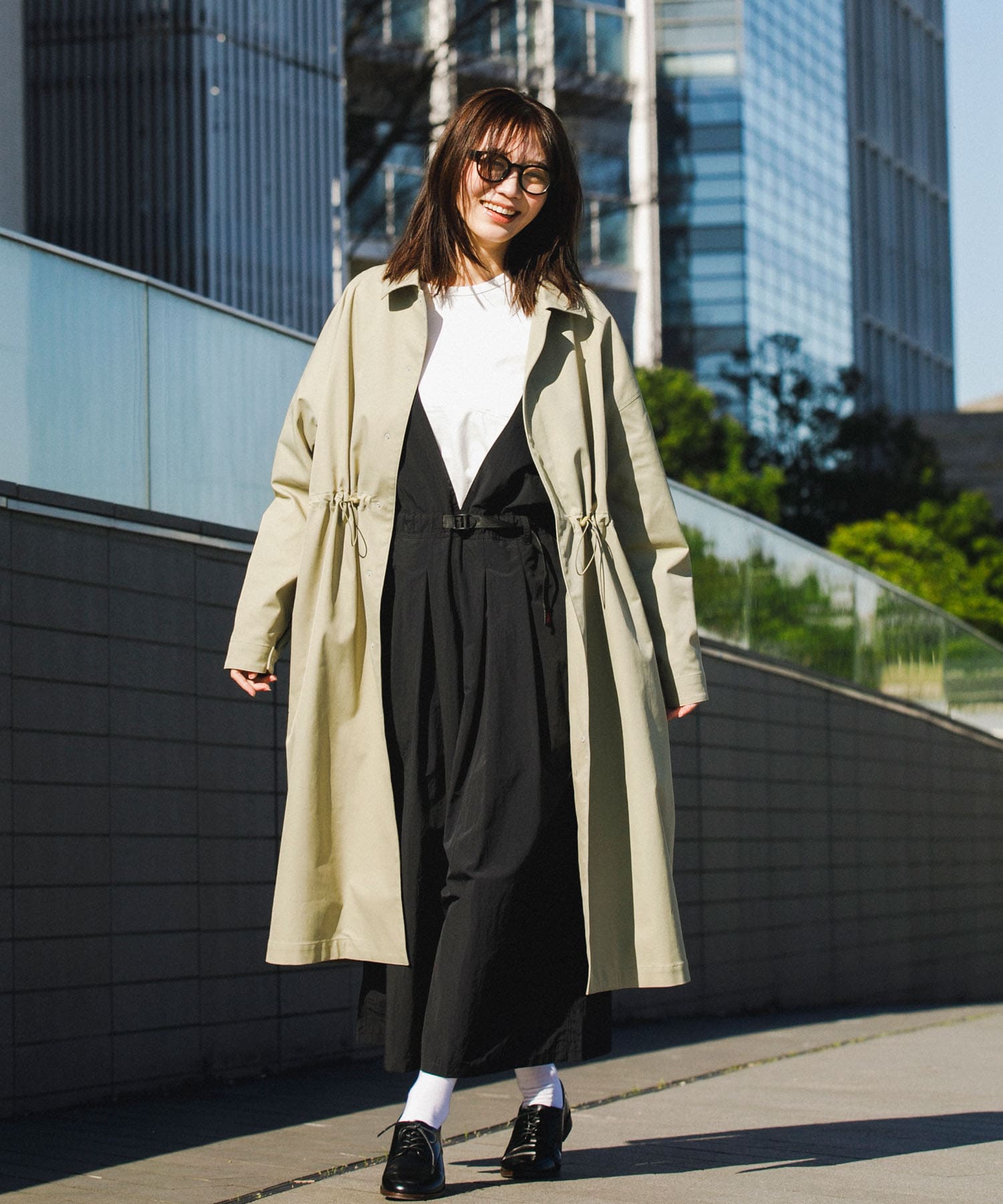 『別注』GRAMICCI アクティブナイロンサロペット 別注』『撥水/2WAY仕様』Gramicci アクティブナイロンサロペット(one