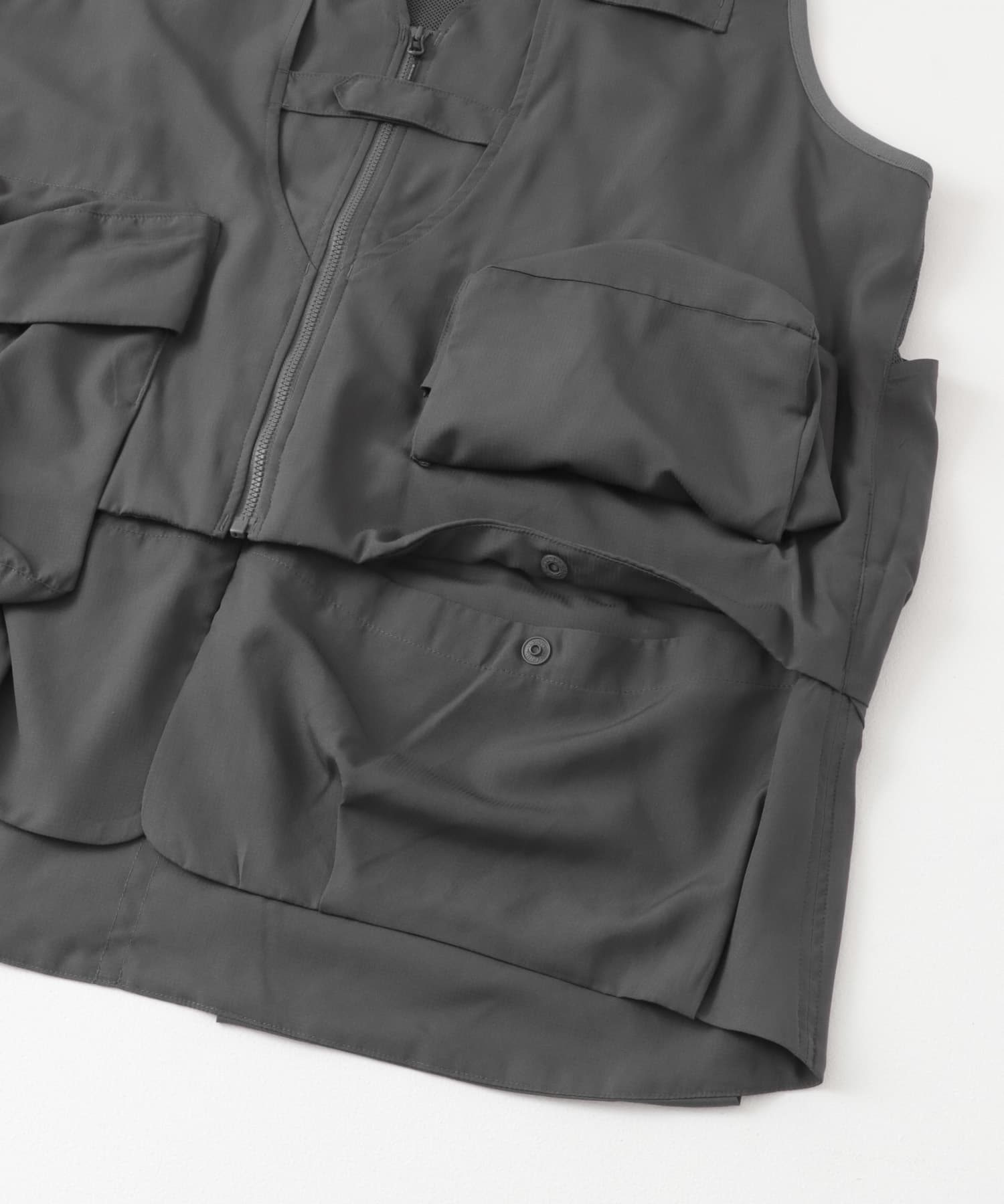 Snow Peak Apparel　Insect Shield Mesh Vest CHARCOAL M