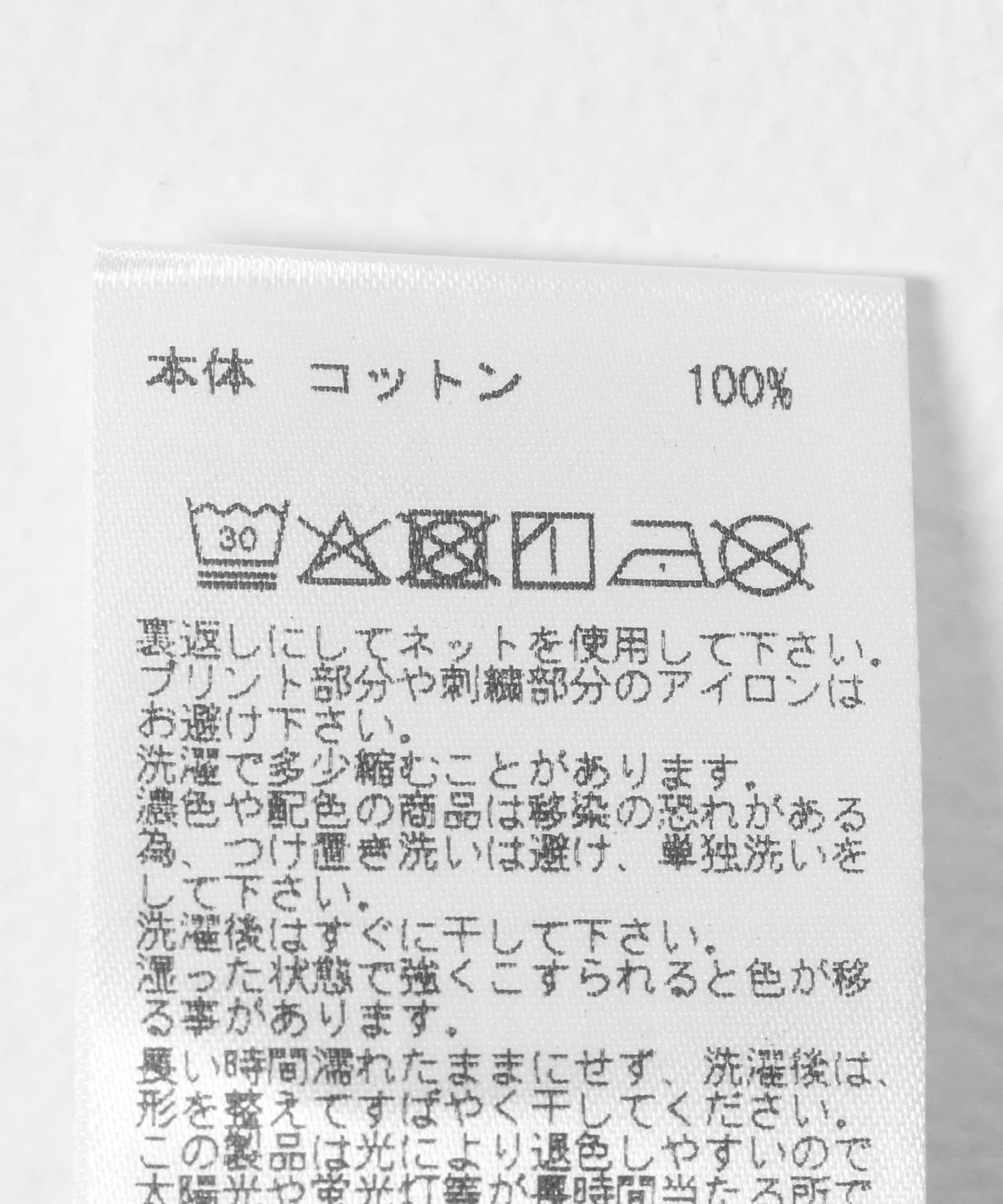 『別注』La Hutte×EKAL　ロゴデザインTシャツ ブラウン one