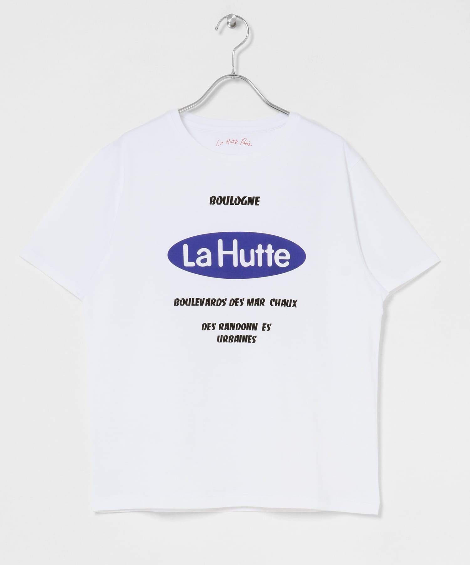 『別注』La Hutte×EKAL　ロゴデザインTシャツ ホワイト one