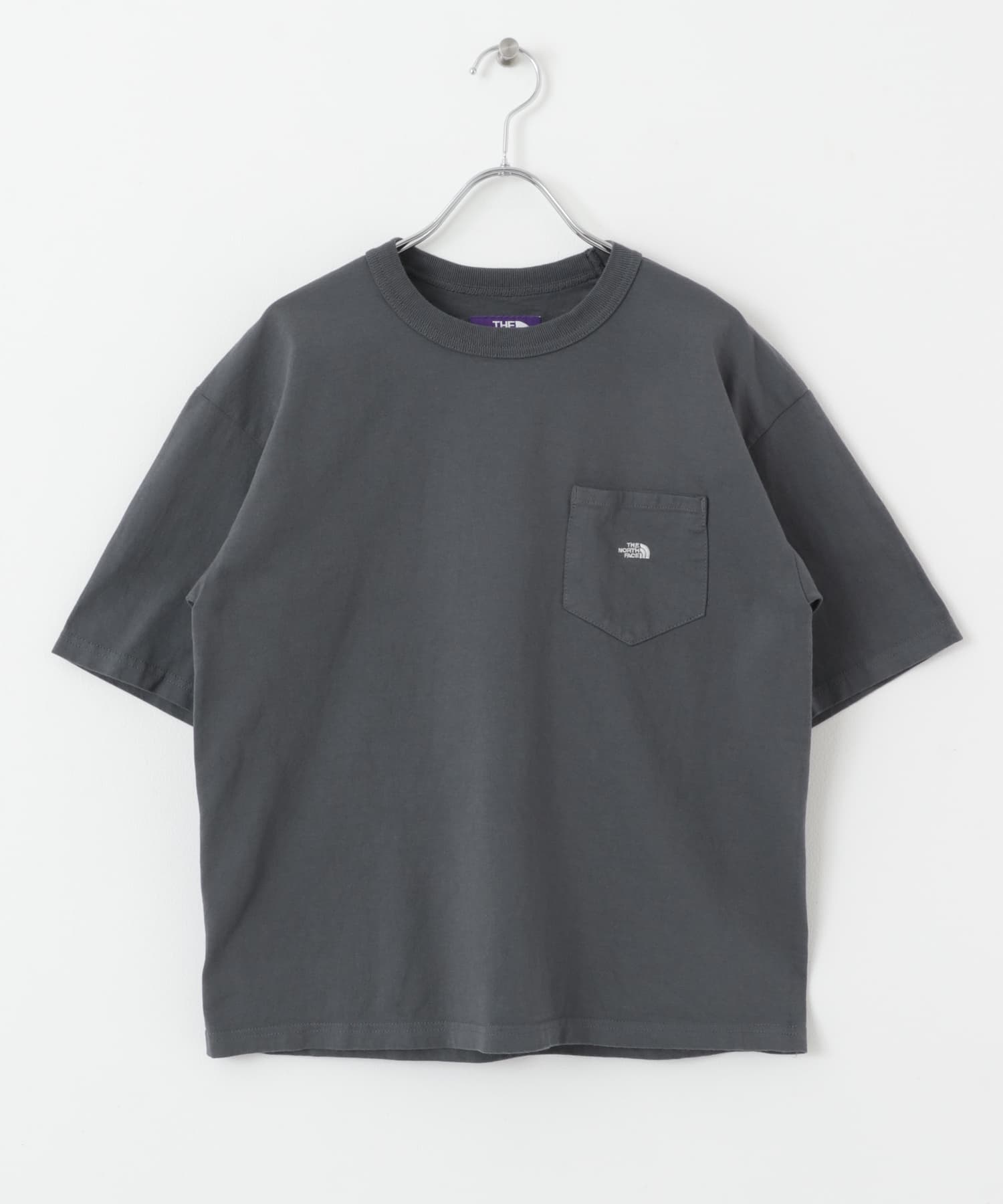 THE NORTH FACE PURPLE LABEL　7oz Pocket T-shirts AGray Off S