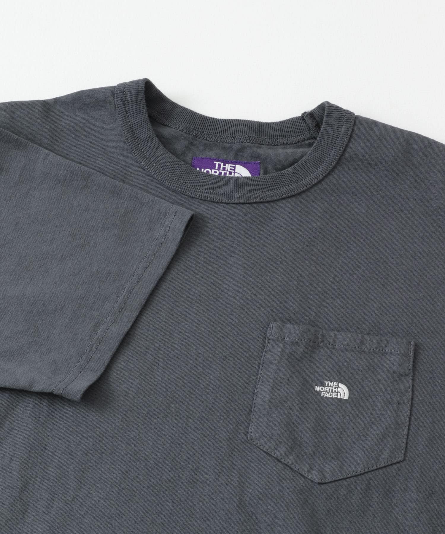 THE NORTH FACE PURPLE LABEL　7oz Pocket T-shirts AGray Off S