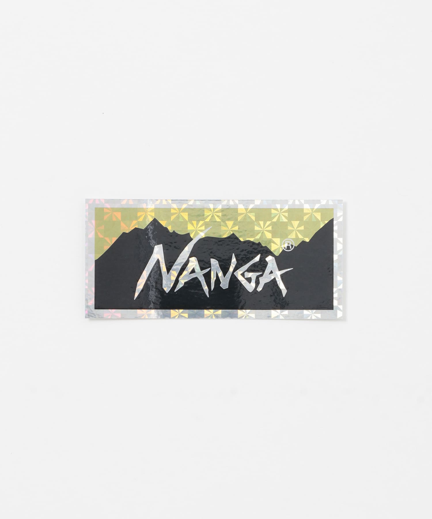 NANGA　HOLO LOGO STICKER YEL BLK one