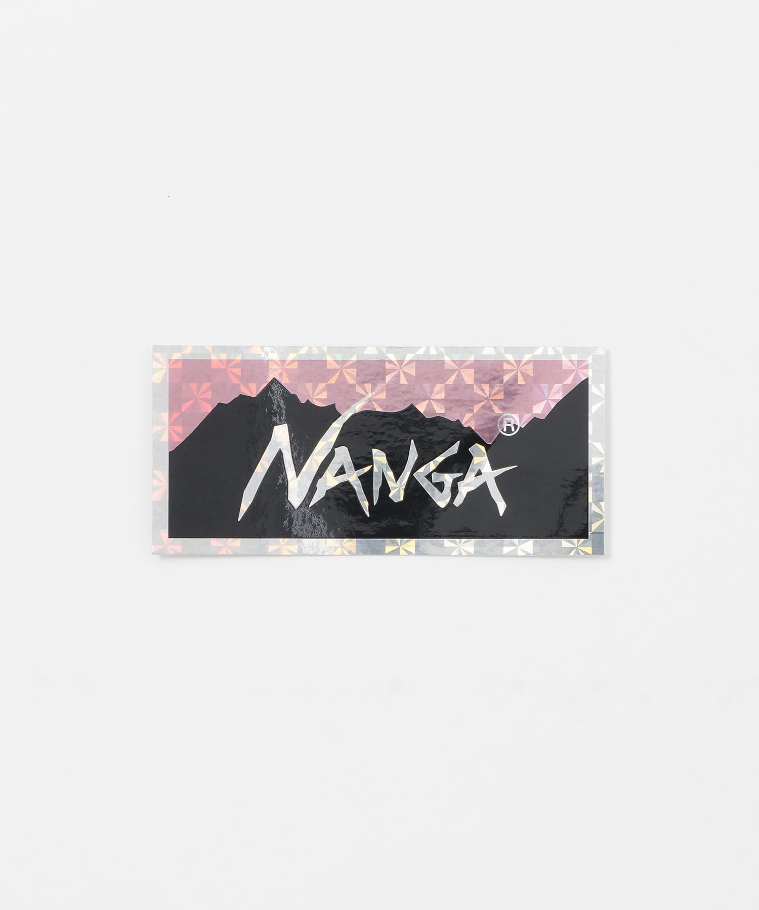 NANGA　HOLO LOGO STICKER PNK BLK one