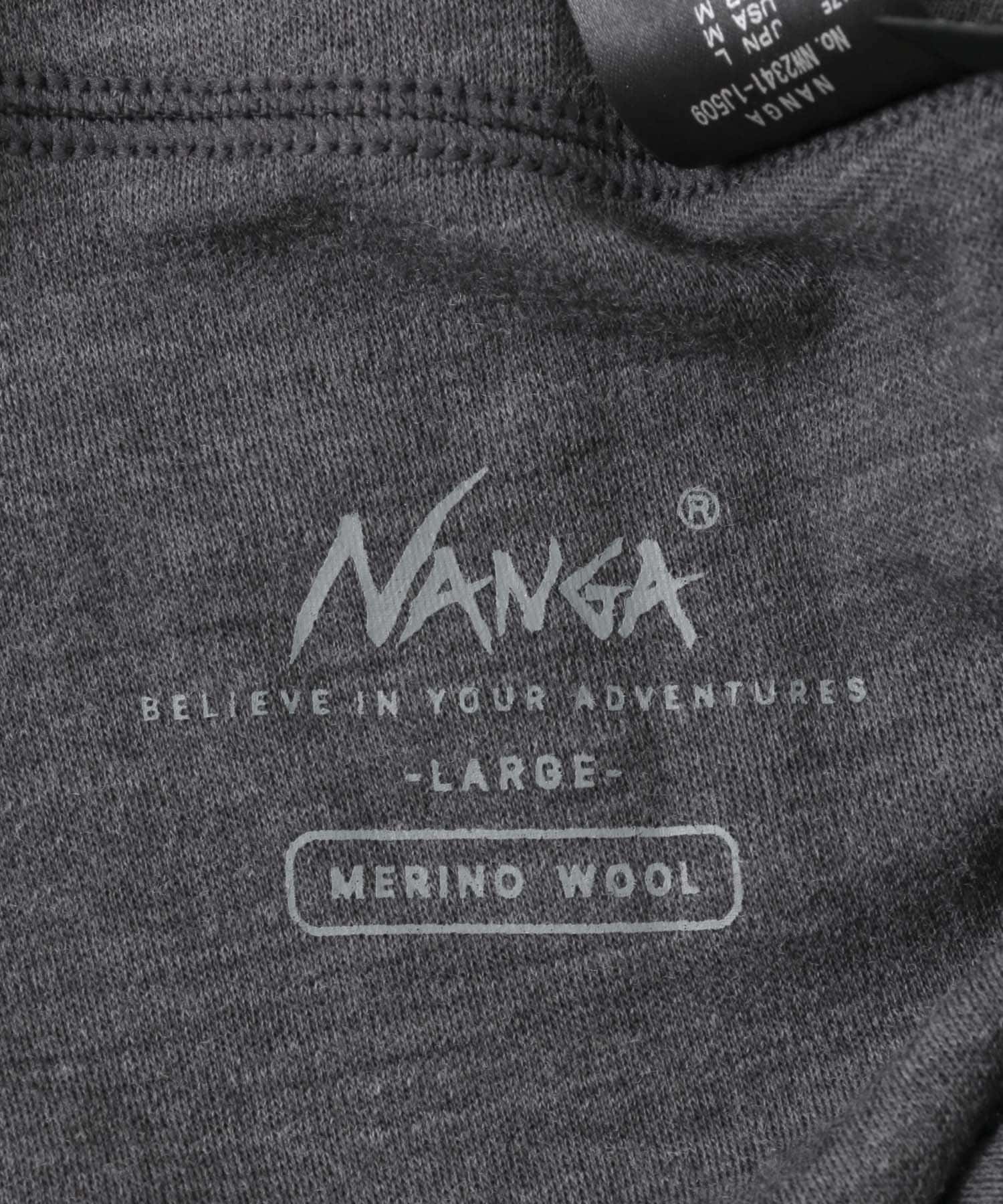 NANGA　メリノウールベースレイヤーレギンス GRY M