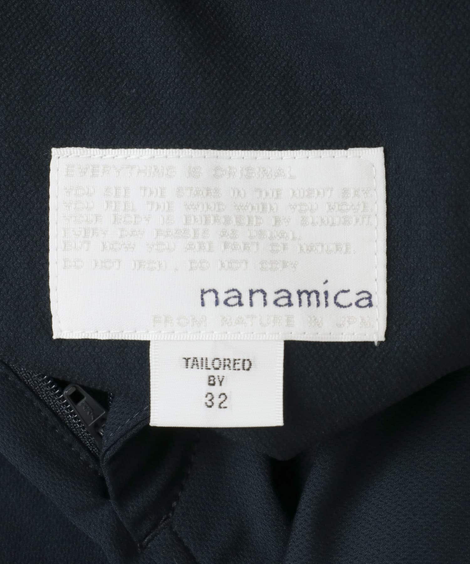 nanamica　ALPHADRY Double Pleats Short Navy (N) 30