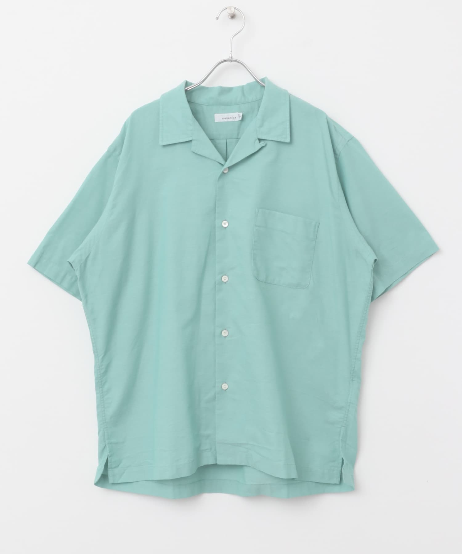 nanamica　Open Collar Panama Short-Sleeve Shirts Mint (MI) M
