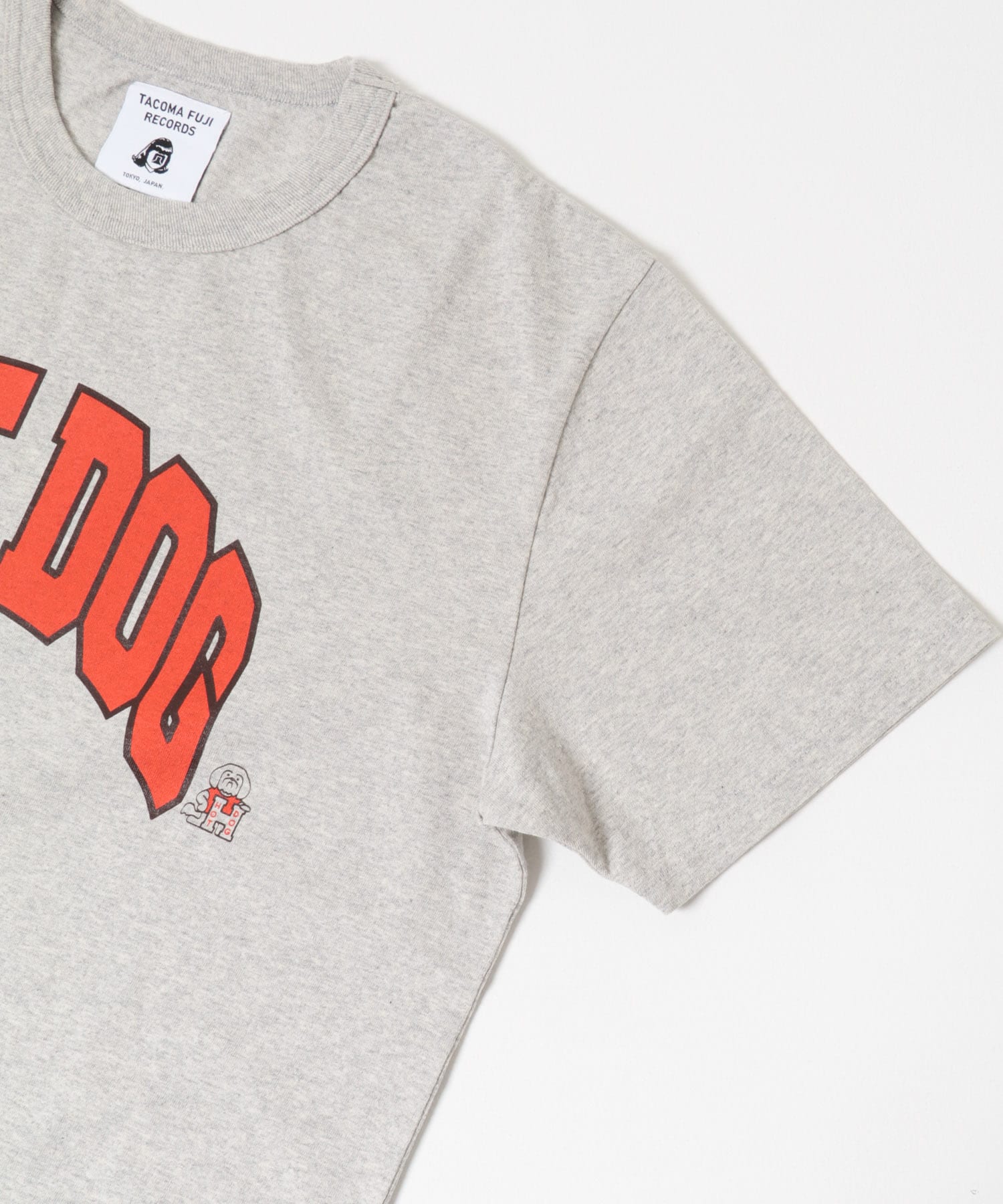 TACOMA FUJI RECORDS　HOT DOG COLLEGE T-SHIRTS OATMEAL M