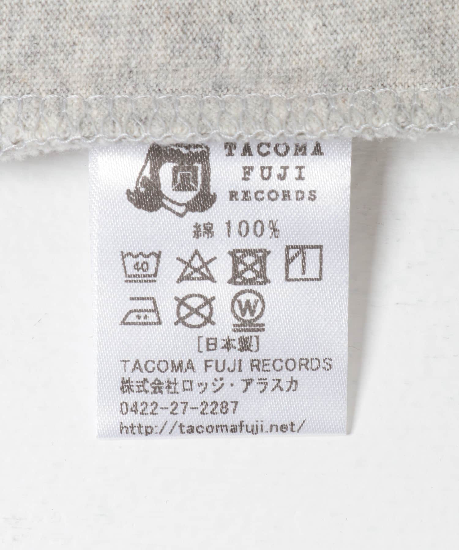 TACOMA FUJI RECORDS　HOT DOG COLLEGE T-SHIRTS OATMEAL M