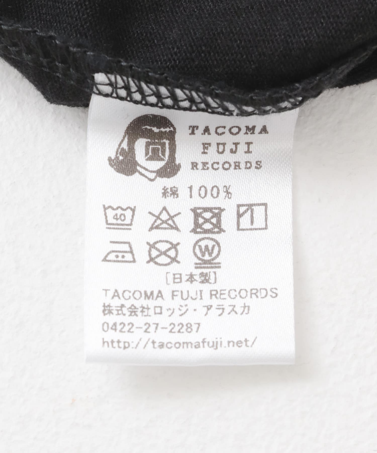TACOMA FUJI RECORDS　TF(OB ver) T-SHIRTS BLACK M
