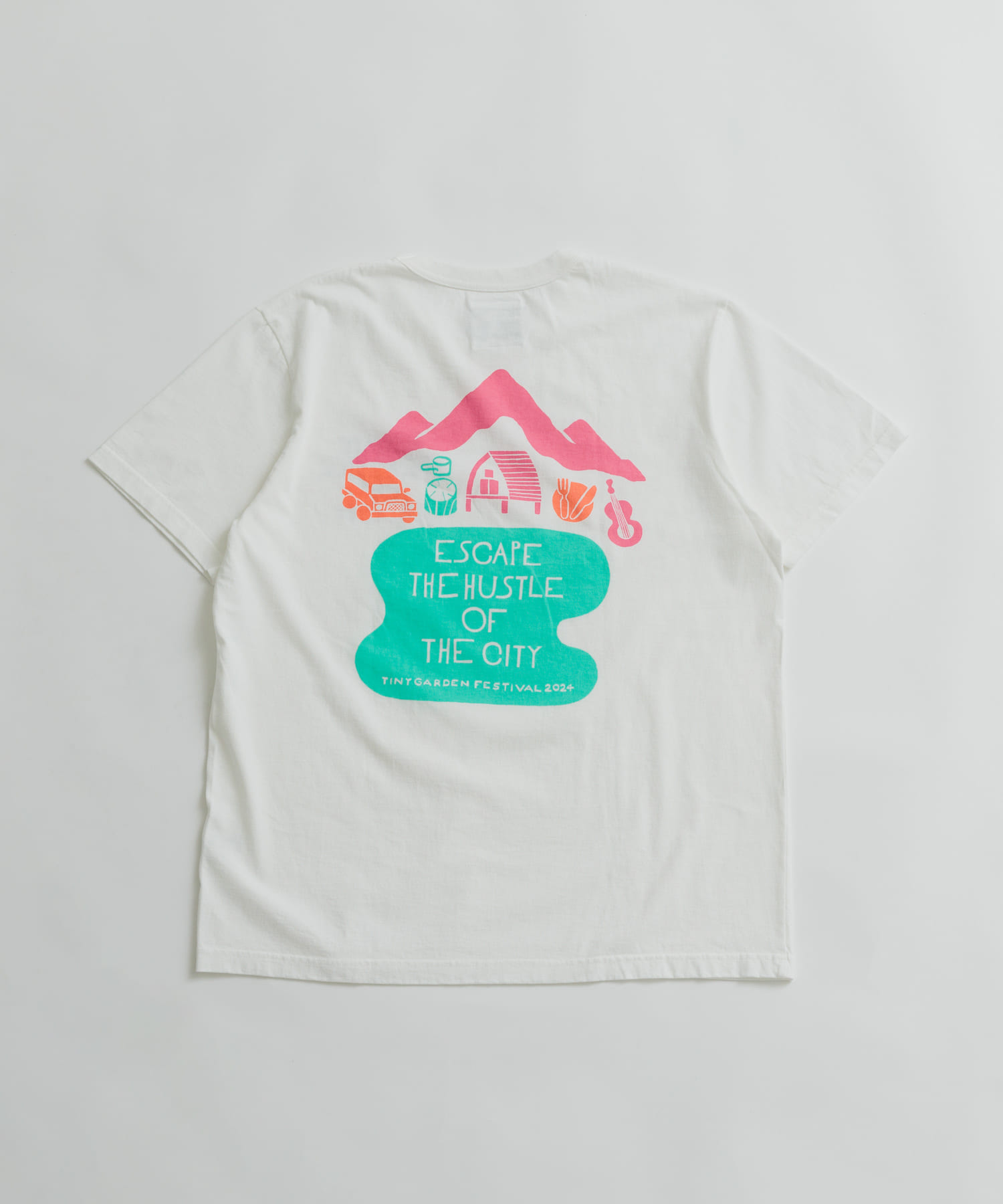 『別注』TACOMA FUJI RECORDS×EKAL　TGFイラストTシャツ 1 ホワイト L