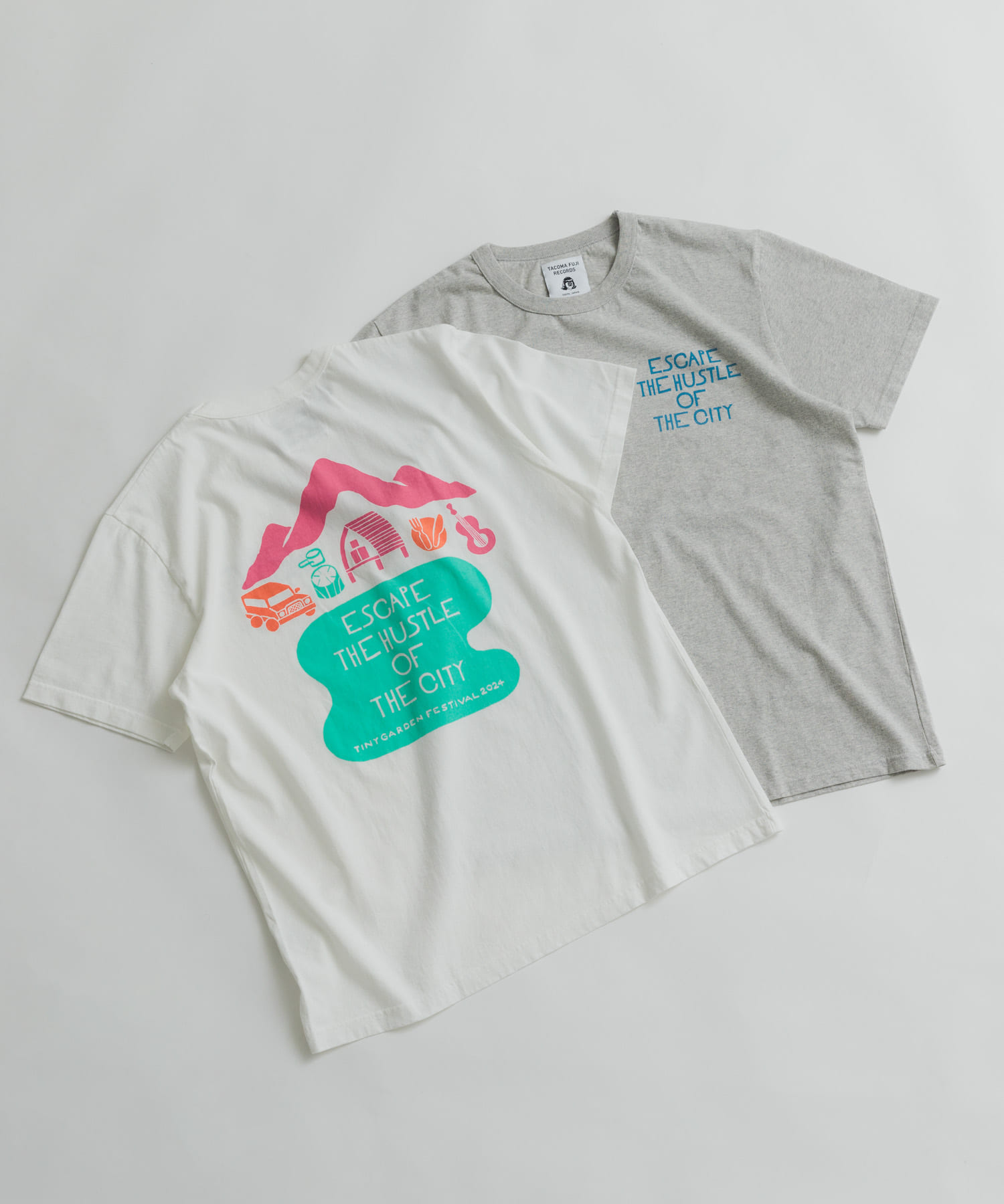『別注』TACOMA FUJI RECORDS×EKAL　TGFイラストTシャツ 1 グレー L