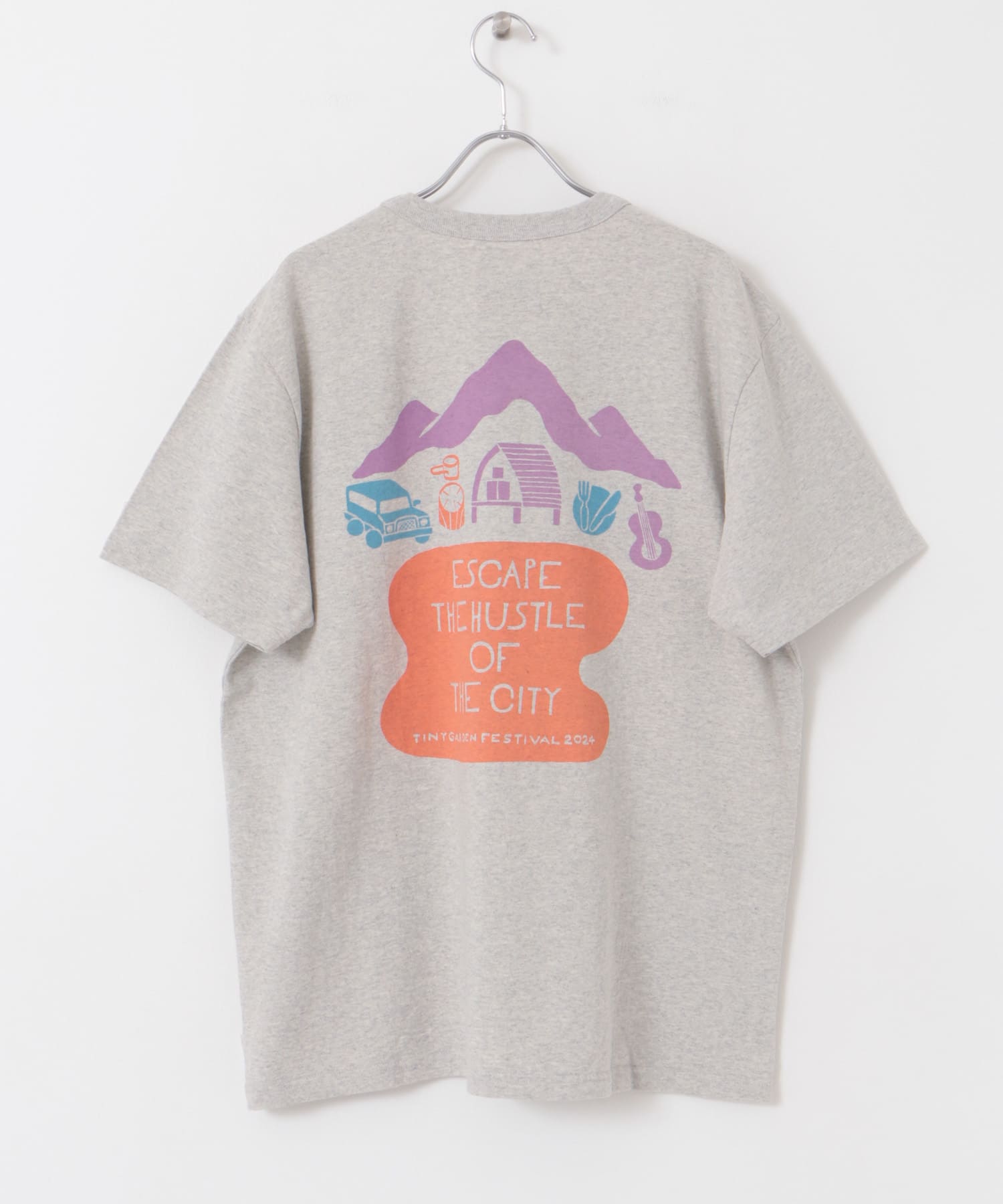 『別注』TACOMA FUJI RECORDS×EKAL　TGFイラストTシャツ 1 グレー M