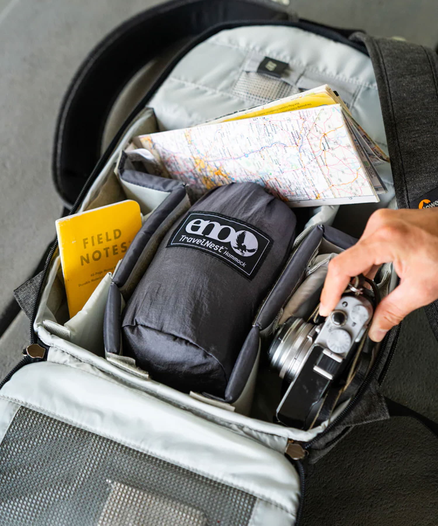 eno　TravelNest HammockStrap C Charcoal one