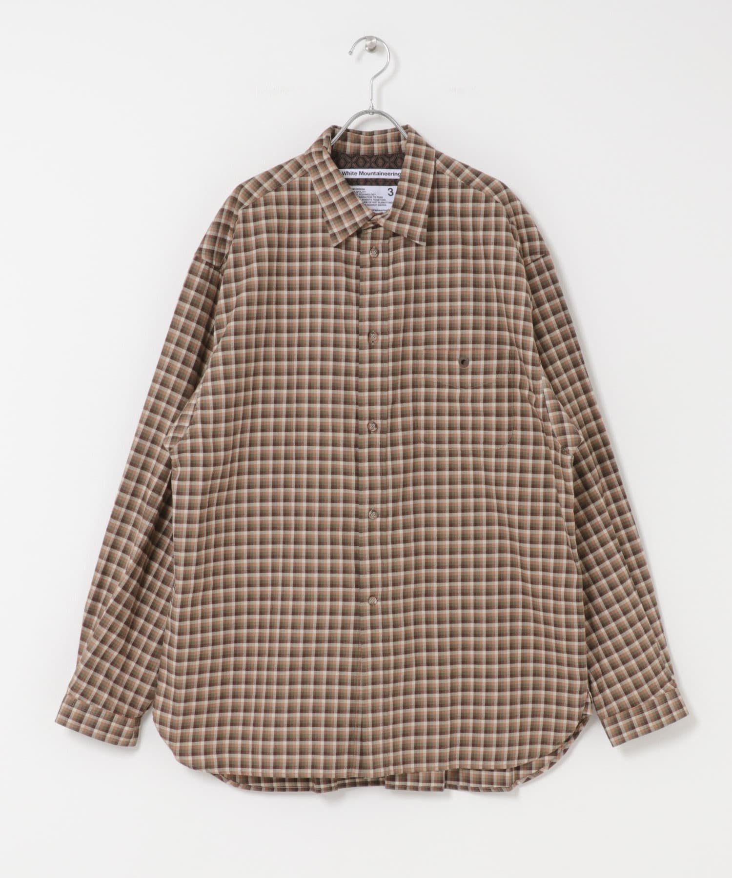 WHITE MOUNTAINEERING　GUSSET SLEEVE ELT PKT SHIRTS