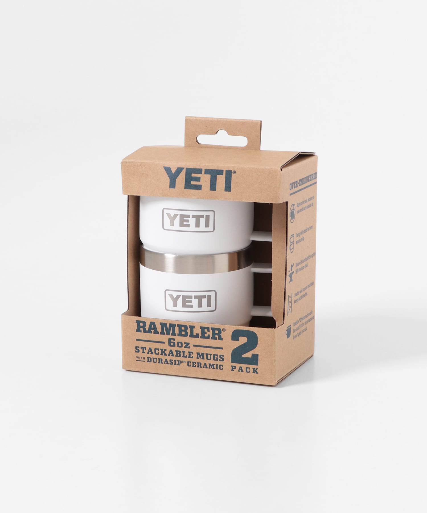YETI　6oz STACKABLE MUGS 2PK ホワイト one