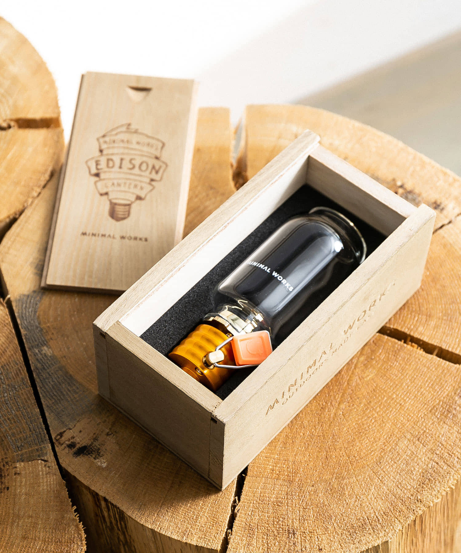 minimal works Edison Lantern(one クリア): キャンプ用品｜URBAN