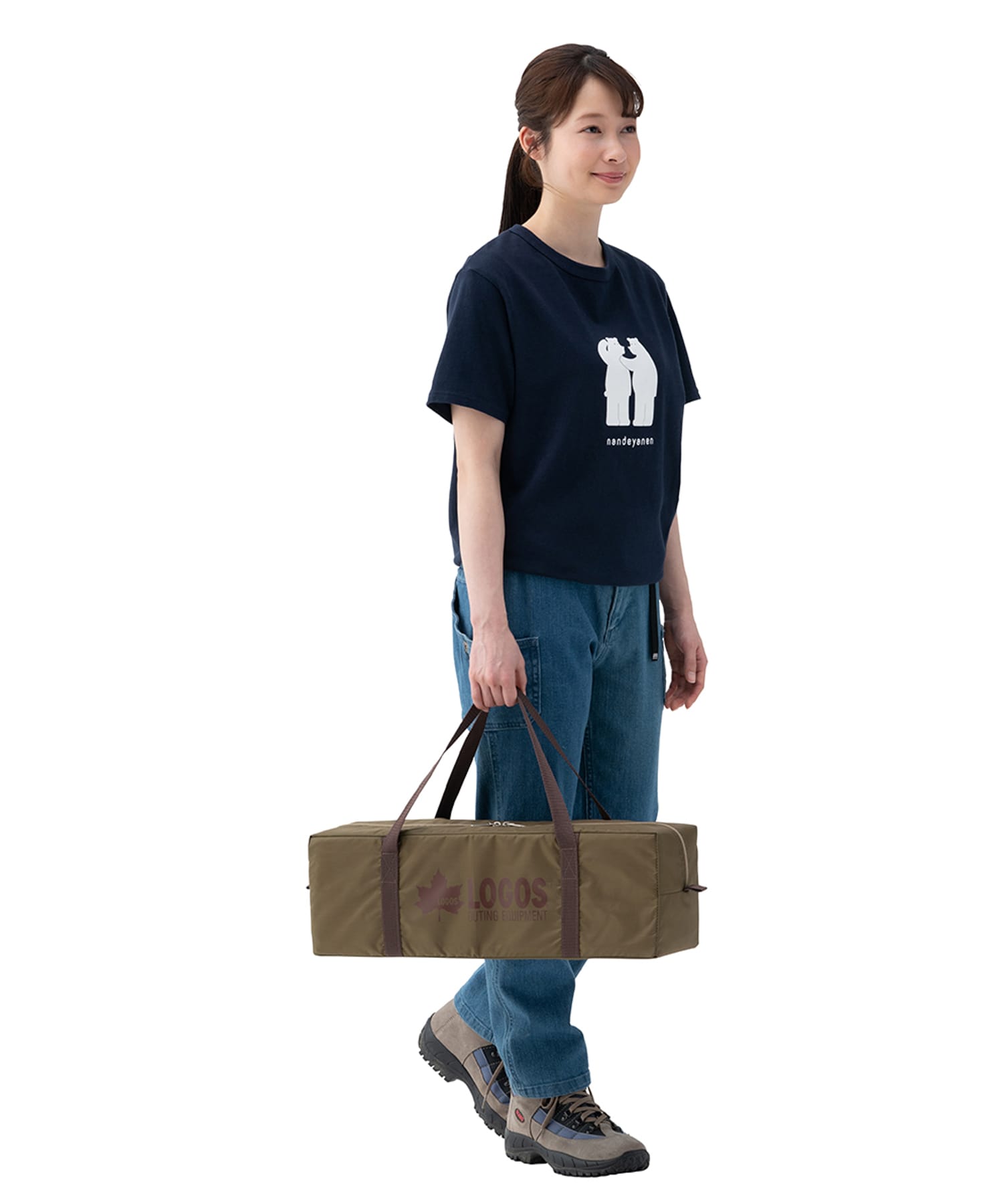 LOGOS Tradcanvas Tepee 2ルーム 300(- BEIGExBRN): キャンプ用品