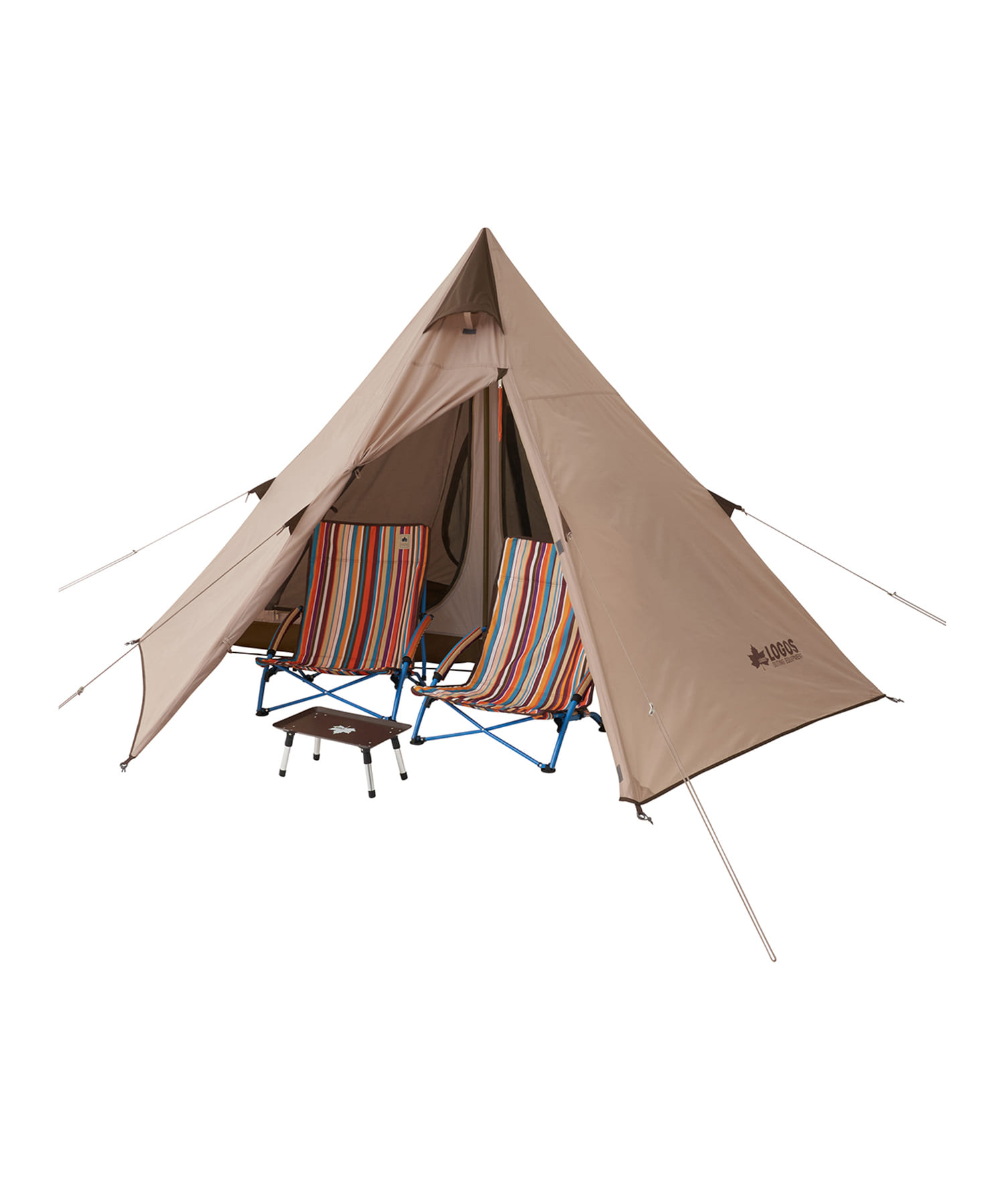 LOGOS　Tradcanvas Tepee 2ルーム 300 BEIGExBRN -