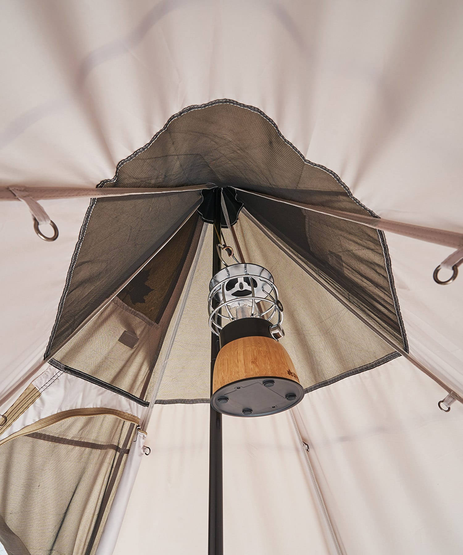 LOGOS　SNOOPY Tepee テント BEIGExBRN -