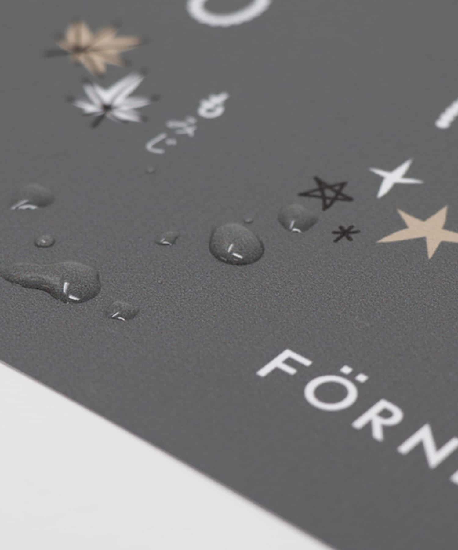 FORNE　あいうえおポスター チャコールグレー FREE