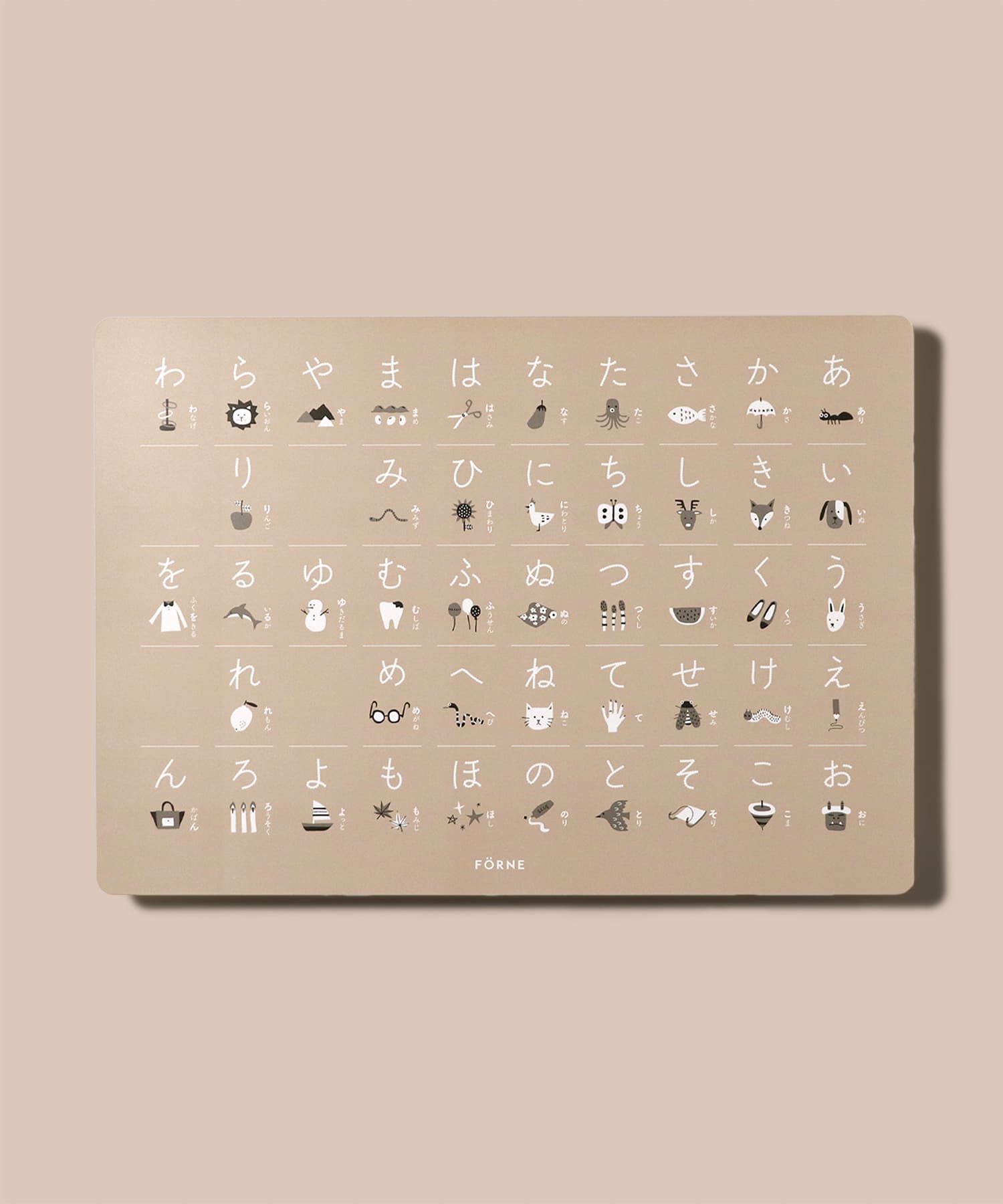 FORNE　あいうえおポスター