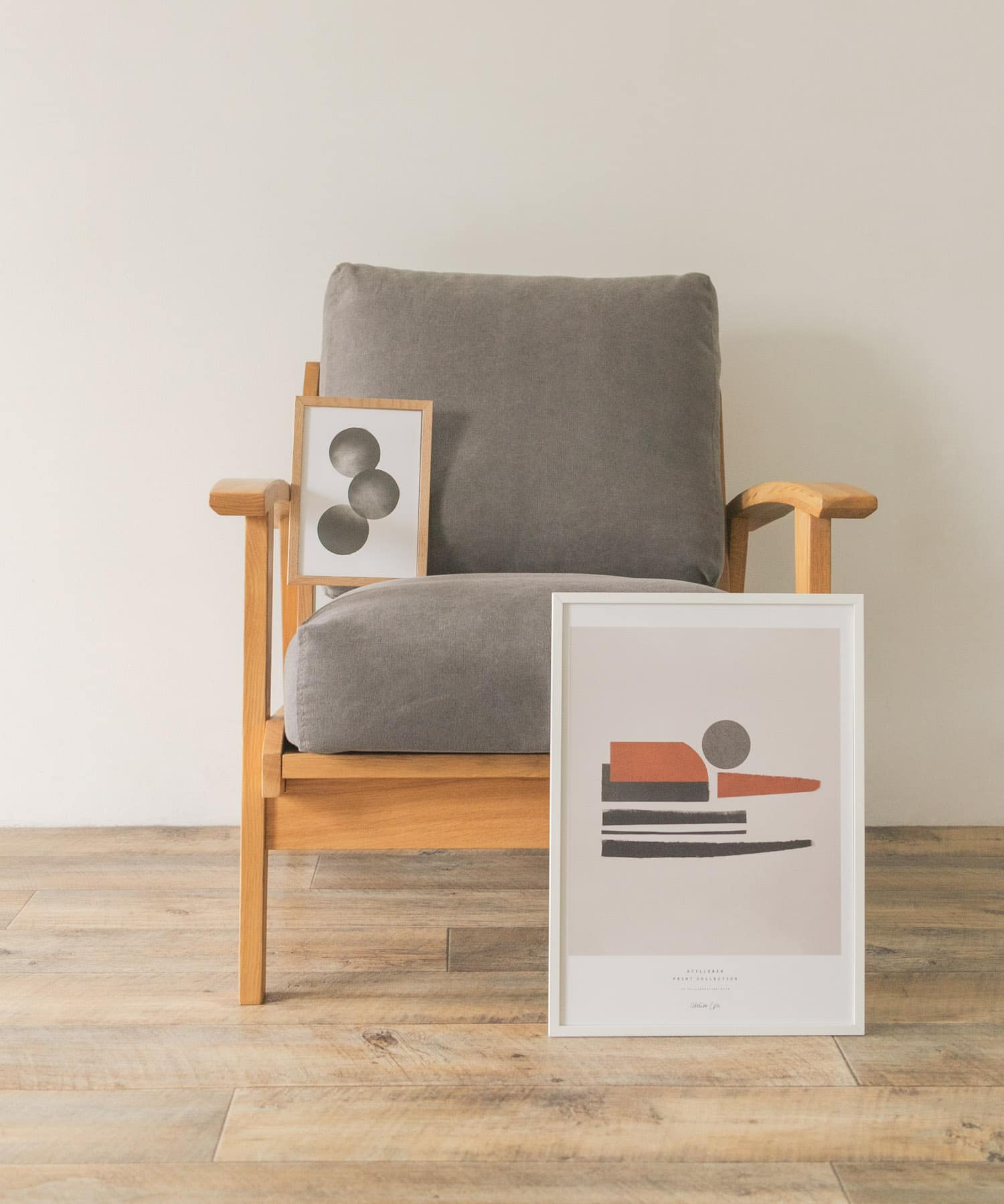 STILLEBEN PRINT COLL　Three Moons No.17 BLACK S