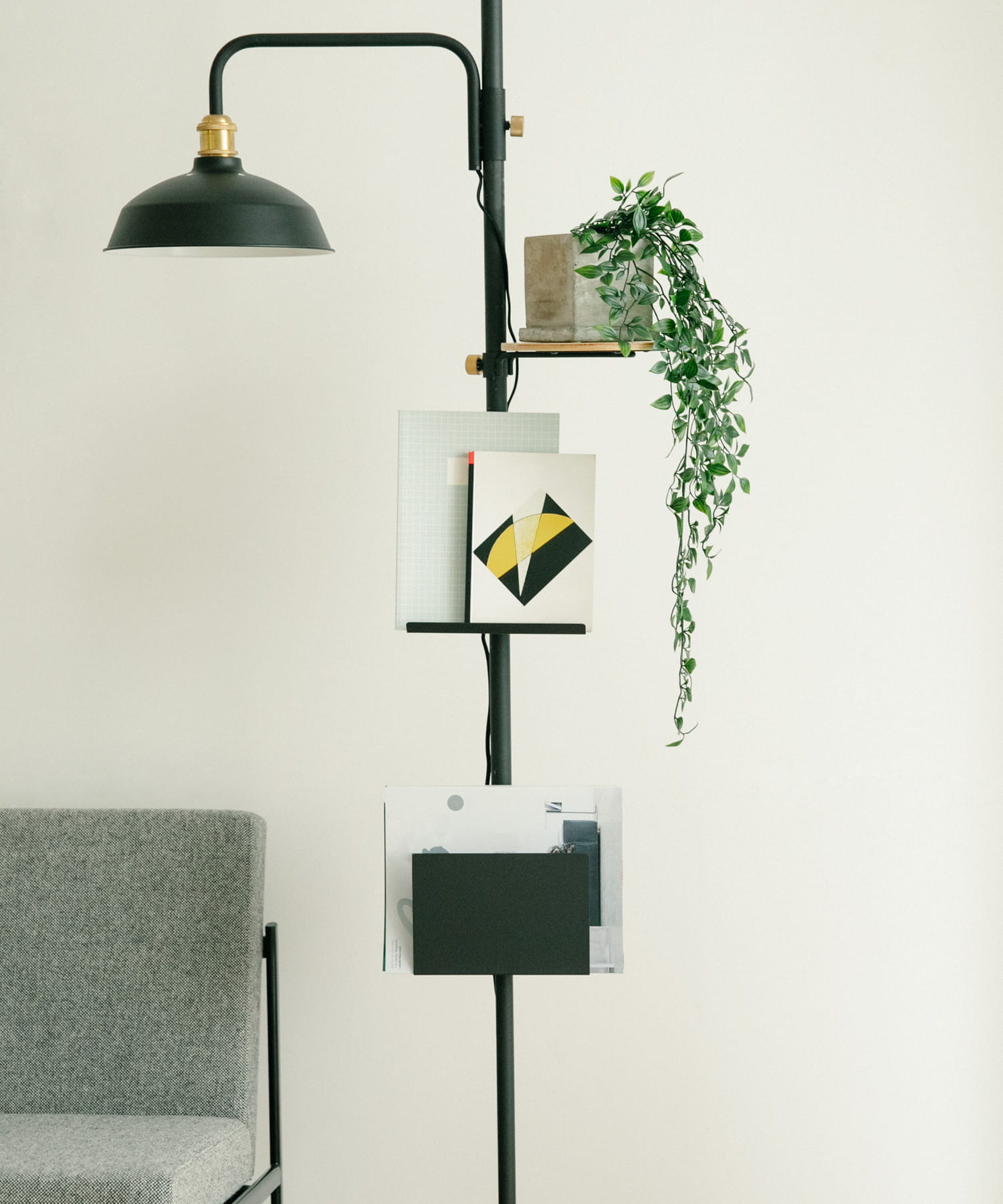 DRAW A LINE　Book Rack WH ホワイト FREE