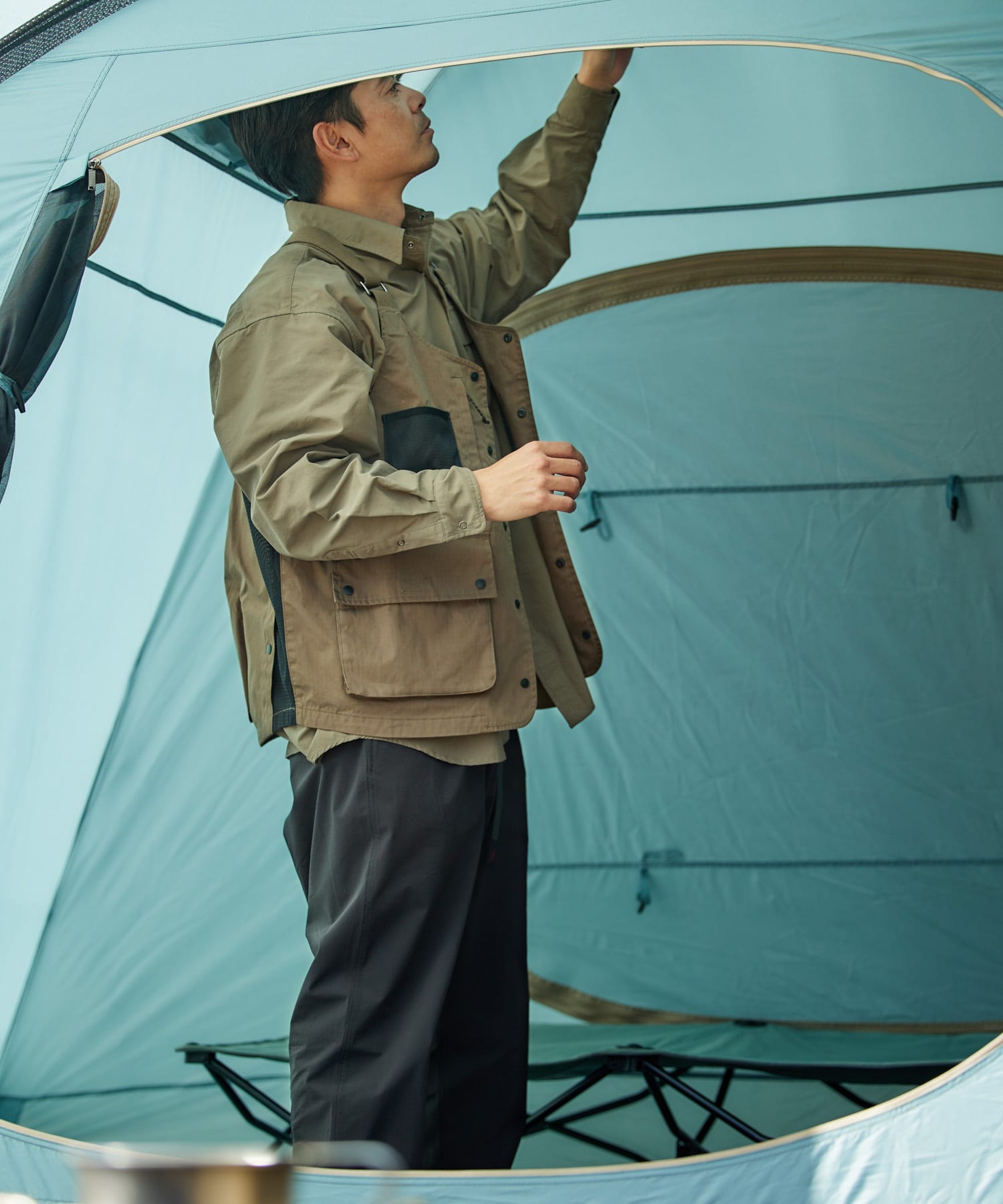 別注』 LOGOSベーシックドーム(- grayish GN): キャンプ用品｜URBAN